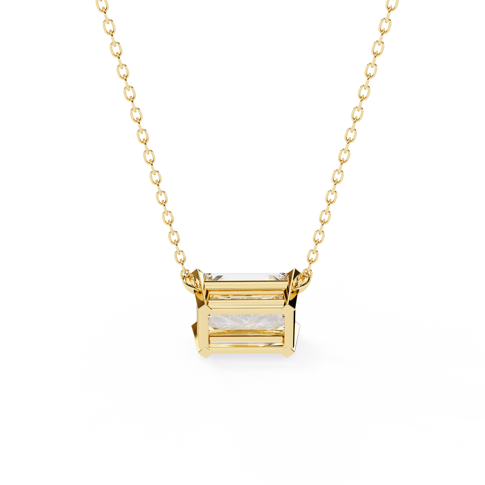 1.95 Carat Radiant Shape Lab-Grown Diamond Pendant Necklace – F Color VS1 Clarity