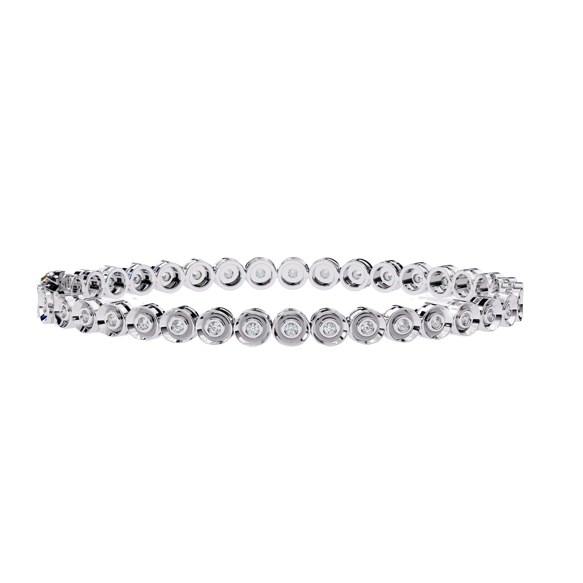 Solitairekart 0.59ct Round Cut Lab GrownDiamond Bracelet