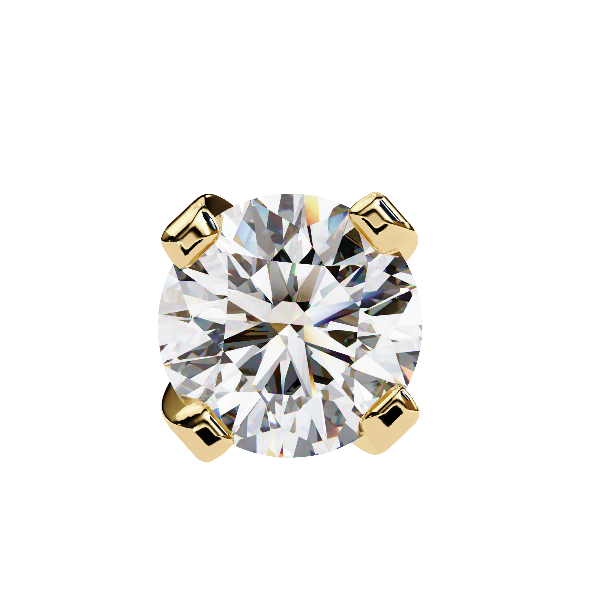 Eternal Spark–2.57 CT F Color VS2 Clarity Round Lab Grown Diamond Stud Earrings