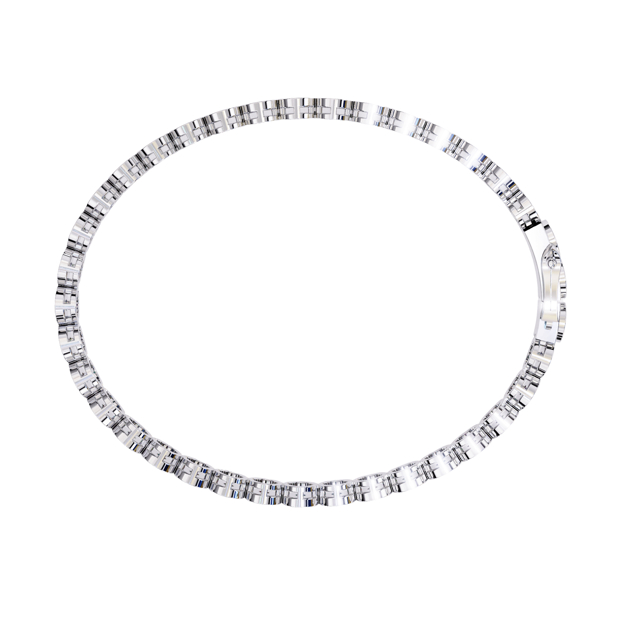 Solitairekart 0.59ct Round Cut Natural Diamond Bracelet-HI Color. VS-SI Clarity