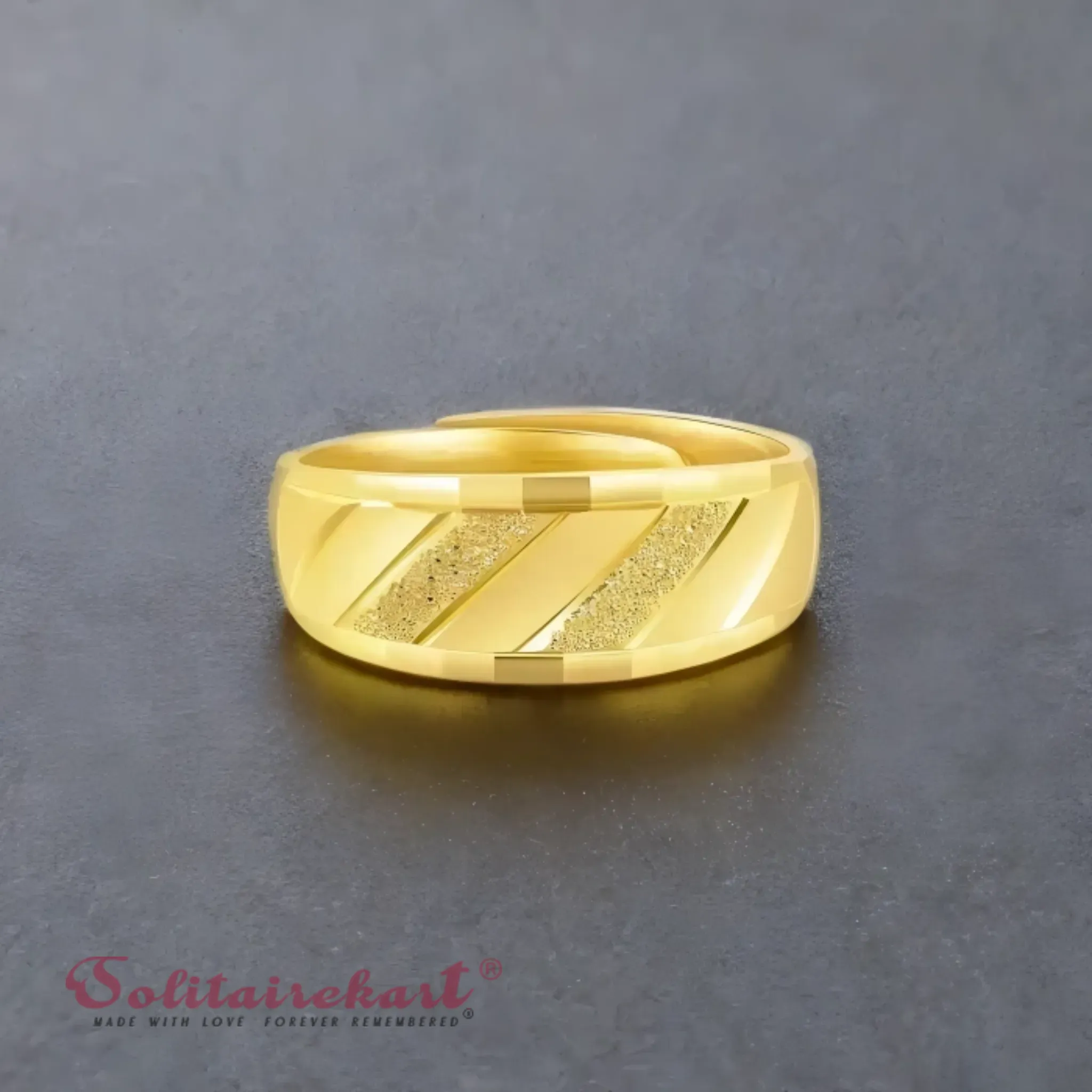 14K 7.04Grams Gold Couple Rings – Elegant Band Design