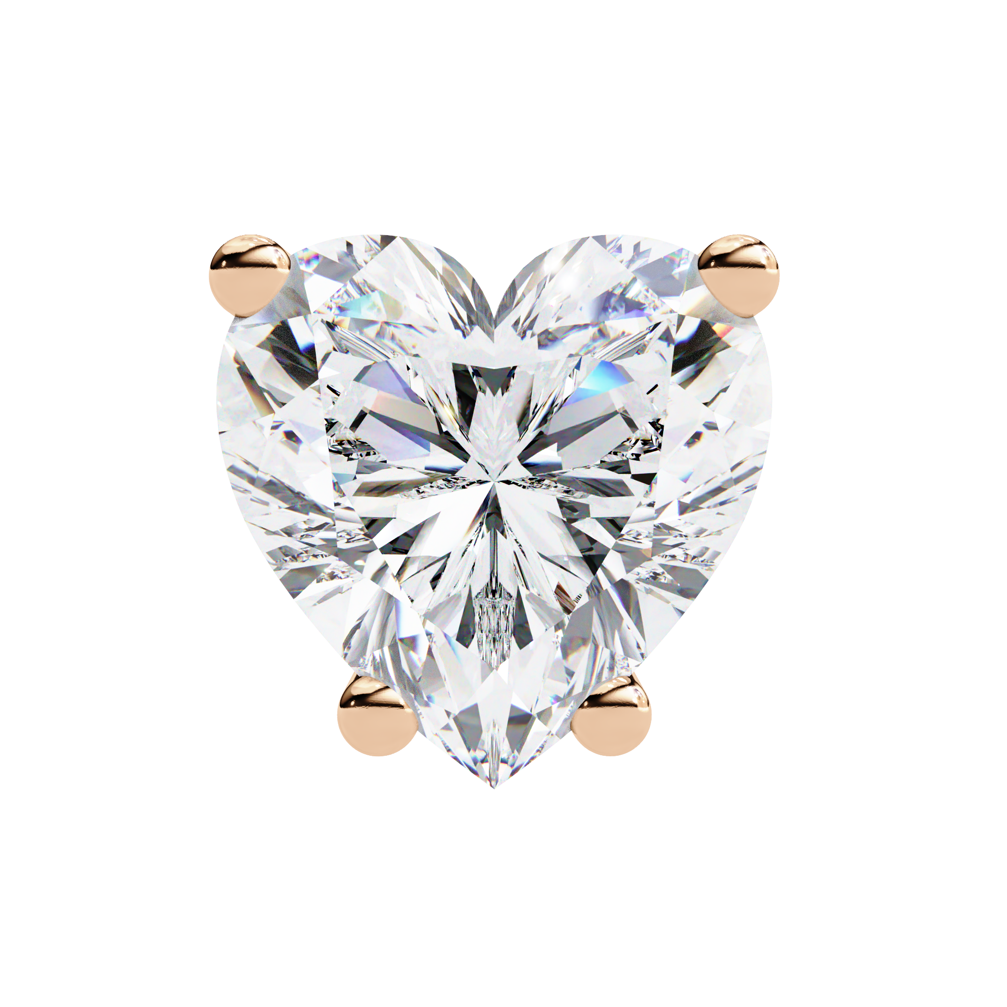 Solitairekart 2.43ct Heart-Cut Diamond Earrings
