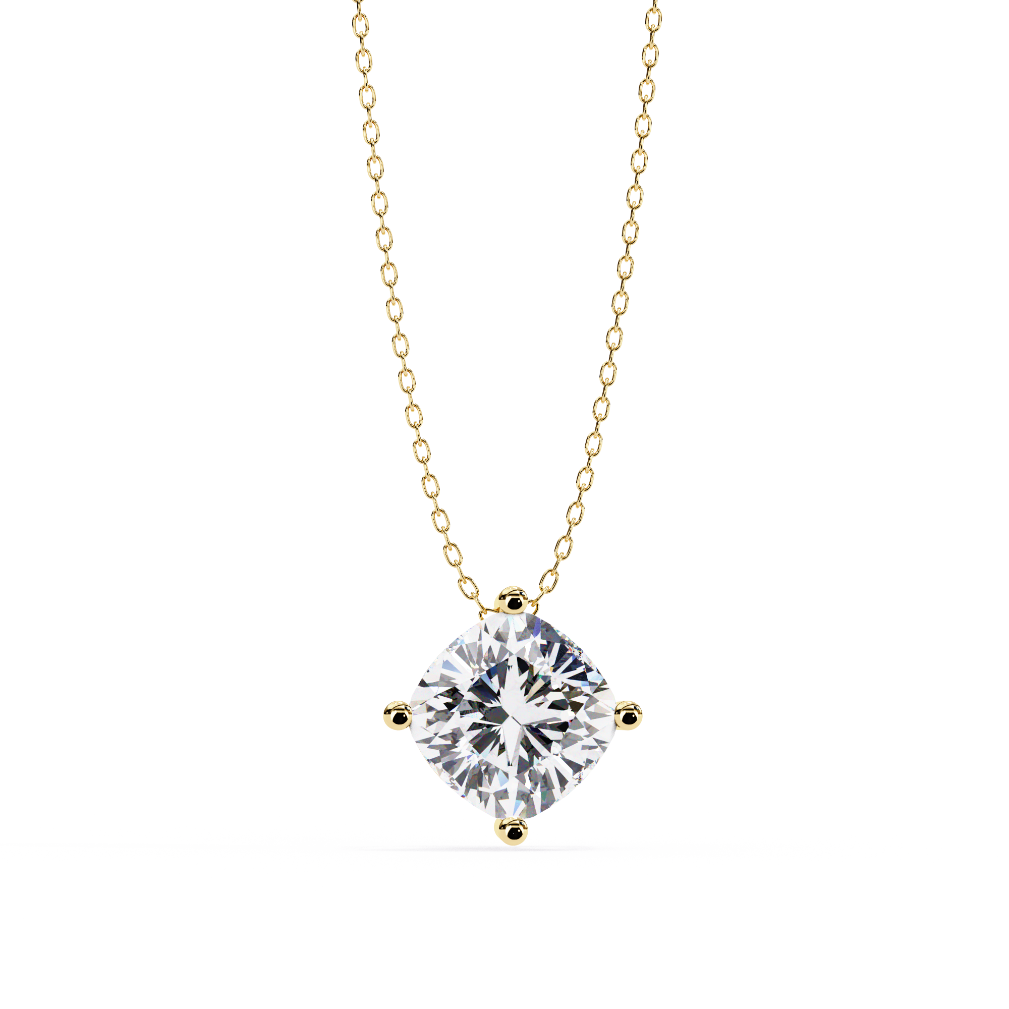 2.32 Carat Cushion Cut Lab-Grown Diamond Pendant Necklace – E Color VS2 Clarity