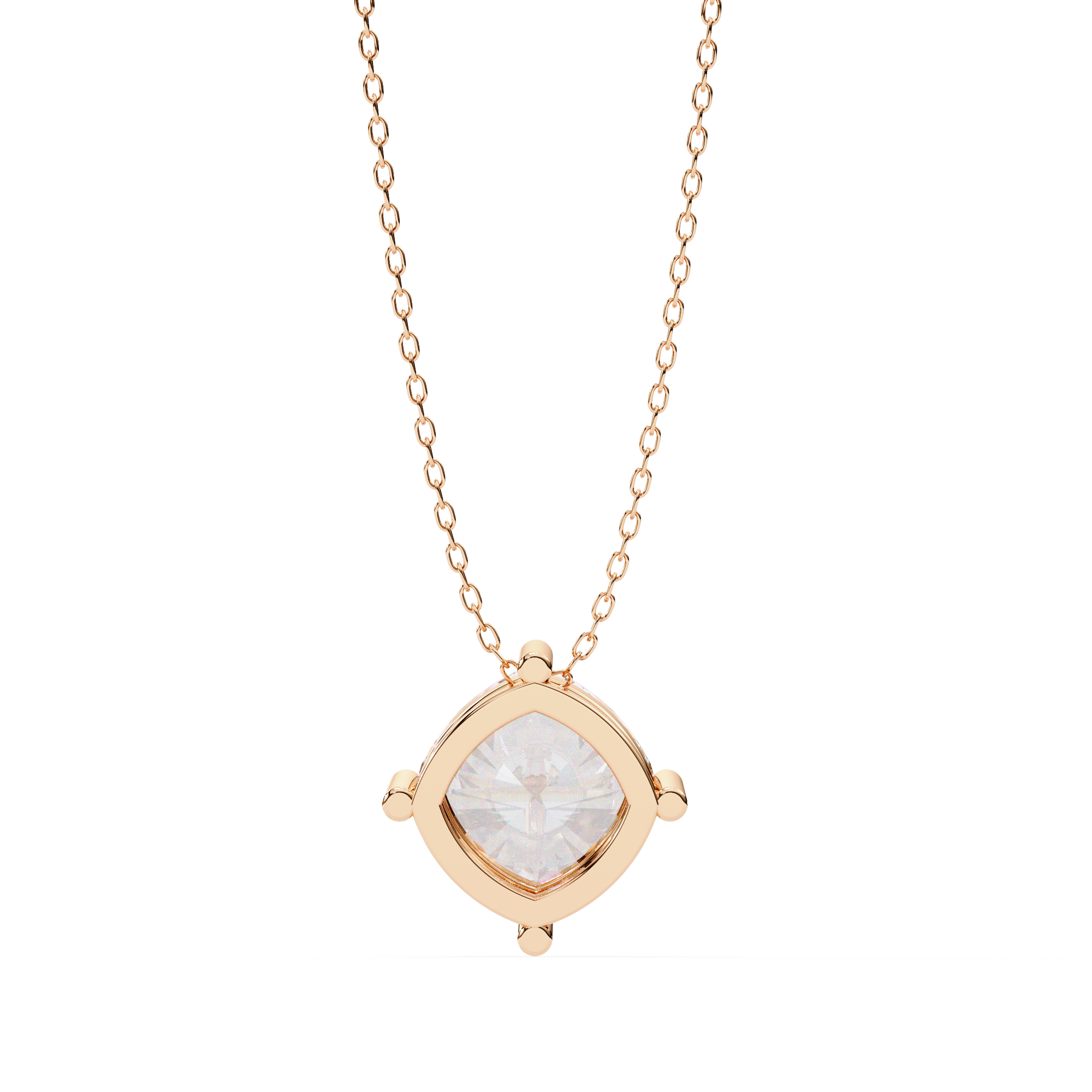 2.32 Carat Cushion Cut Lab-Grown Diamond Pendant Necklace – E Color VS2 Clarity