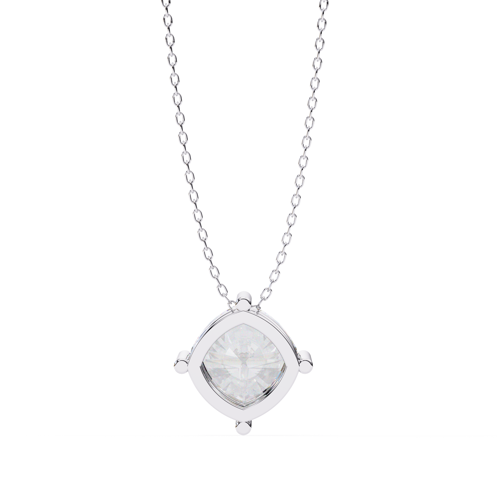 2.32 Carat Cushion Cut Lab-Grown Diamond Pendant Necklace – E Color VS2 Clarity
