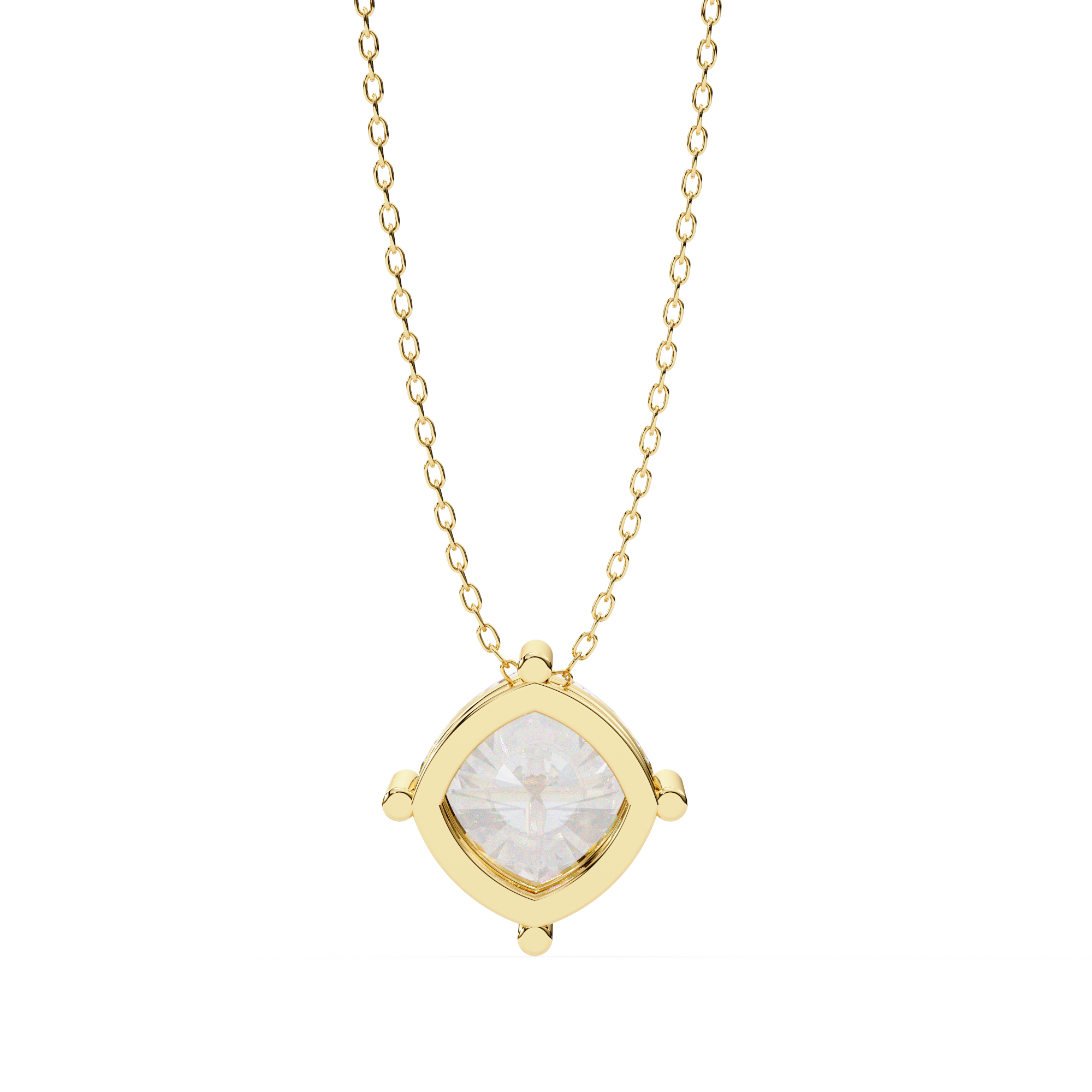 2.32 Carat Cushion Cut Lab-Grown Diamond Pendant Necklace – E Color VS2 Clarity