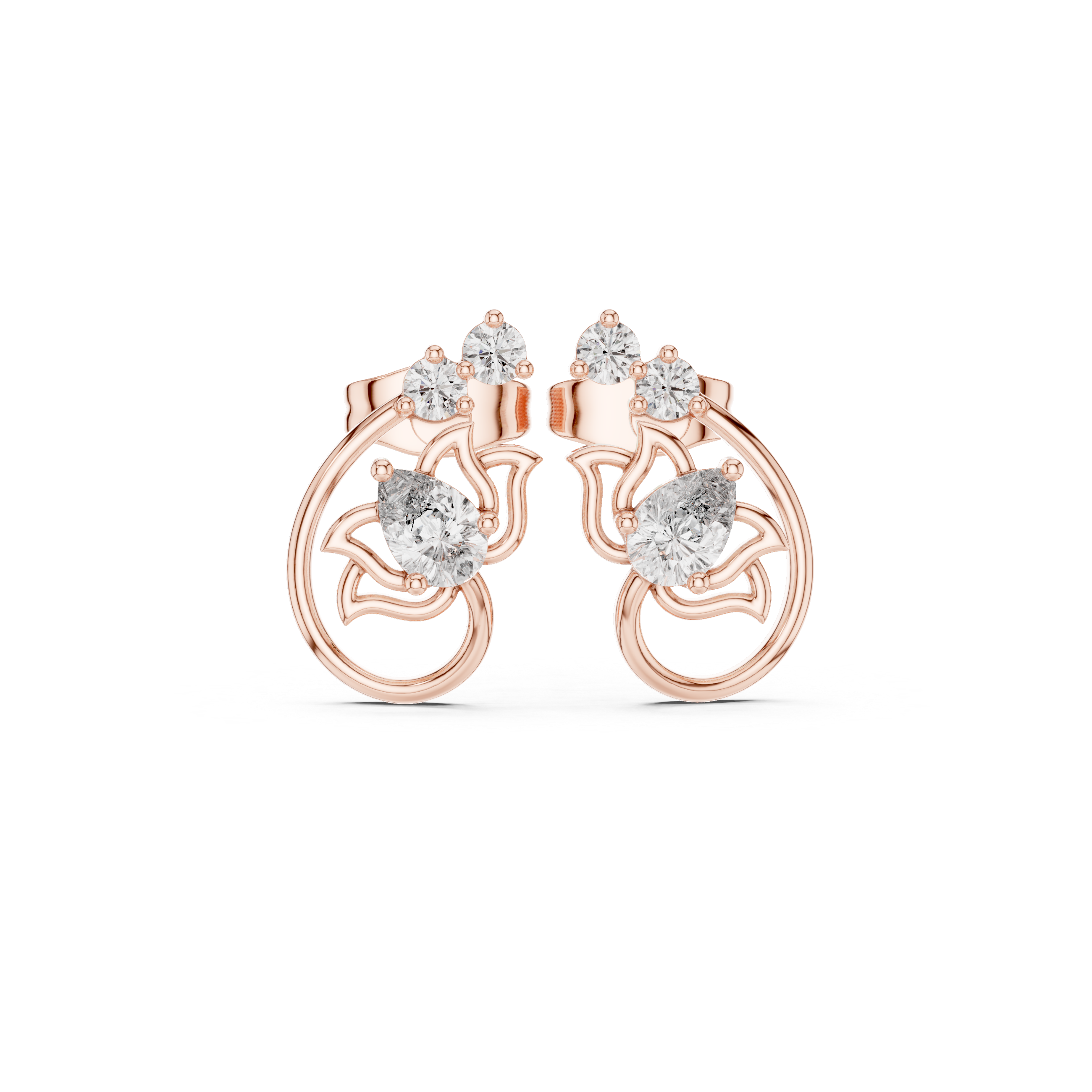 0.62ct I/VS1 Natural Diamond Stud Earrings – Brilliant Shine