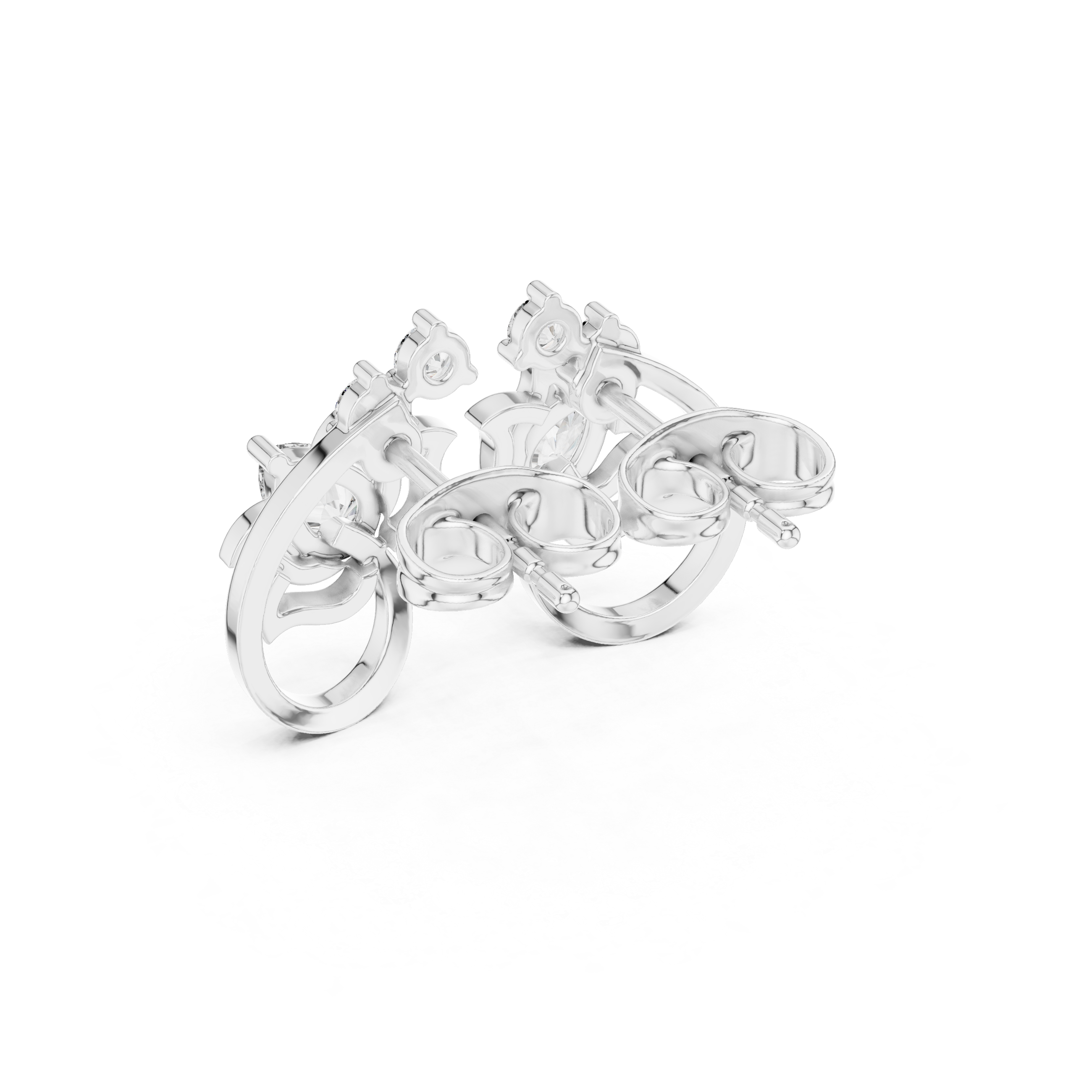 0.62ct I/VS1 Natural Diamond Stud Earrings – Brilliant Shine