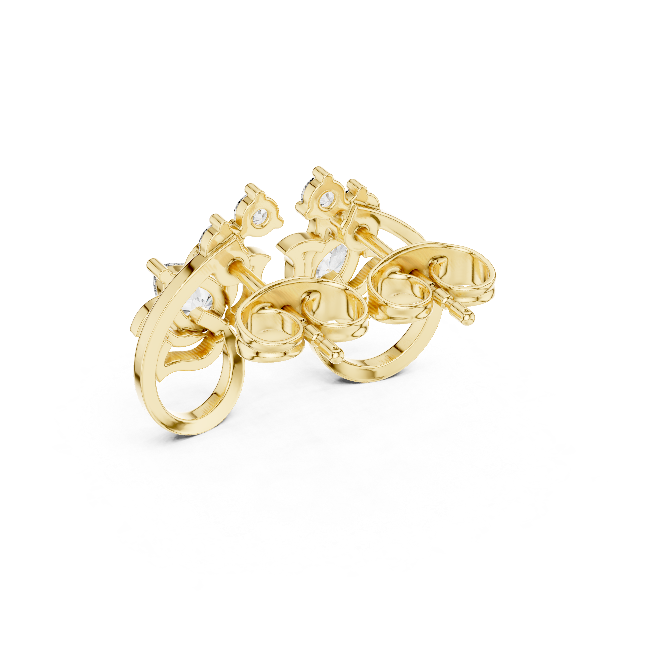 0.62ct I/VS1 Natural Diamond Stud Earrings – Brilliant Shine