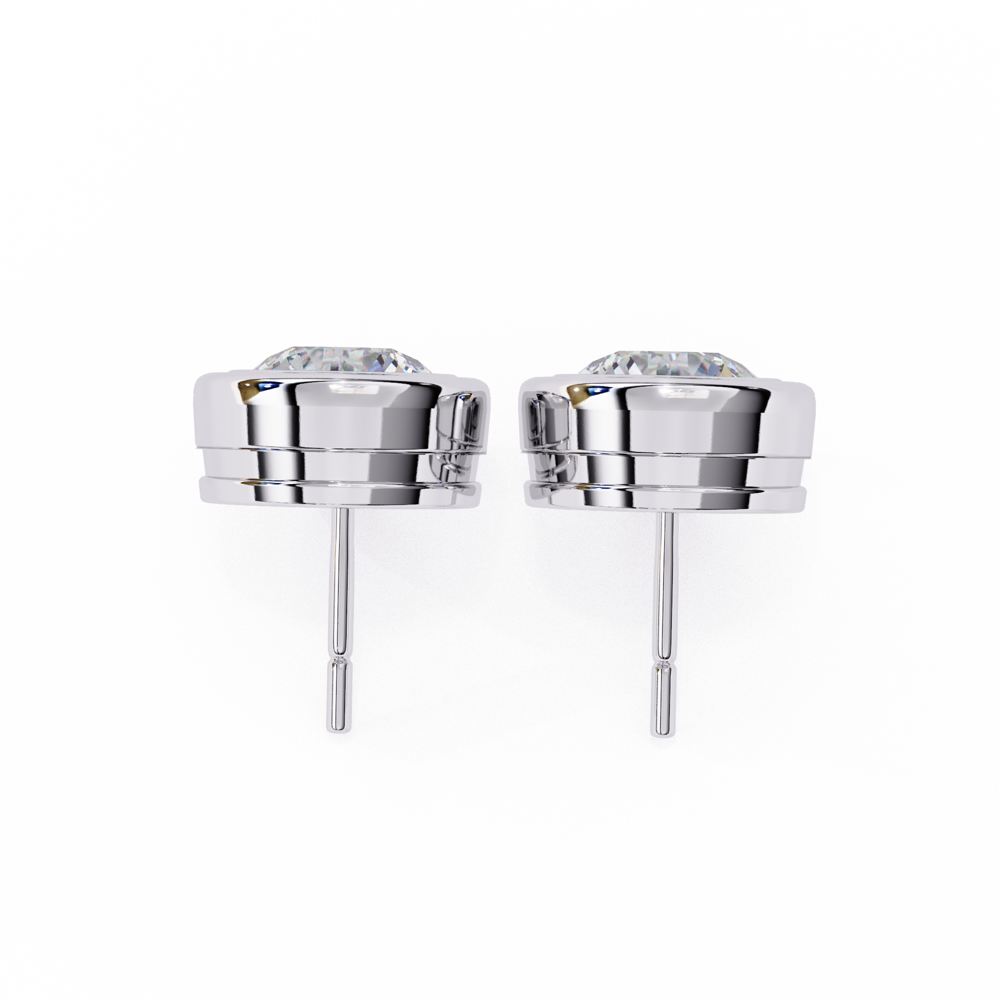 Solitairekart 2.57ct Natural Diamond Stud Earrings