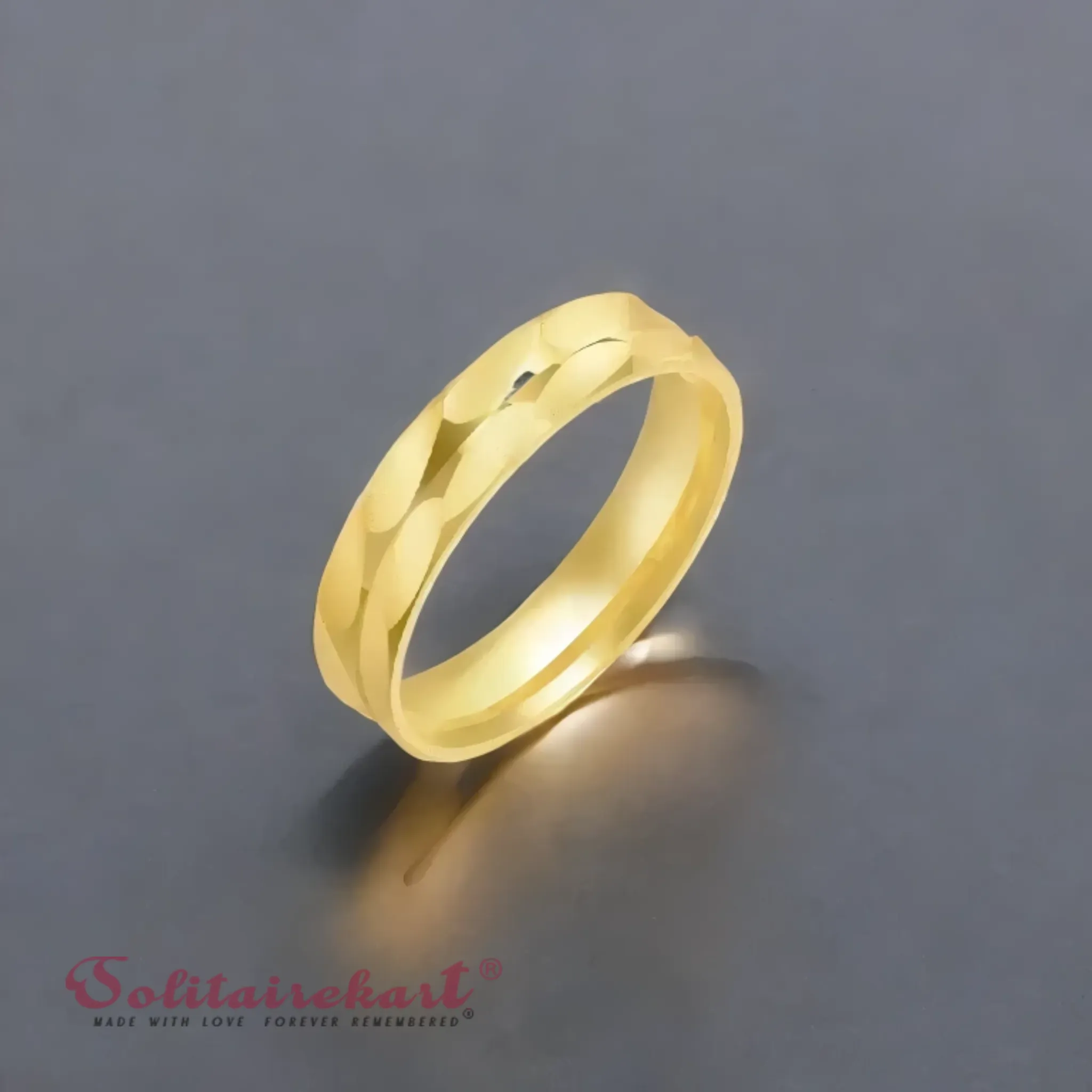 14K 4.08Grams Gold Couple Rings – Elegant Band Design