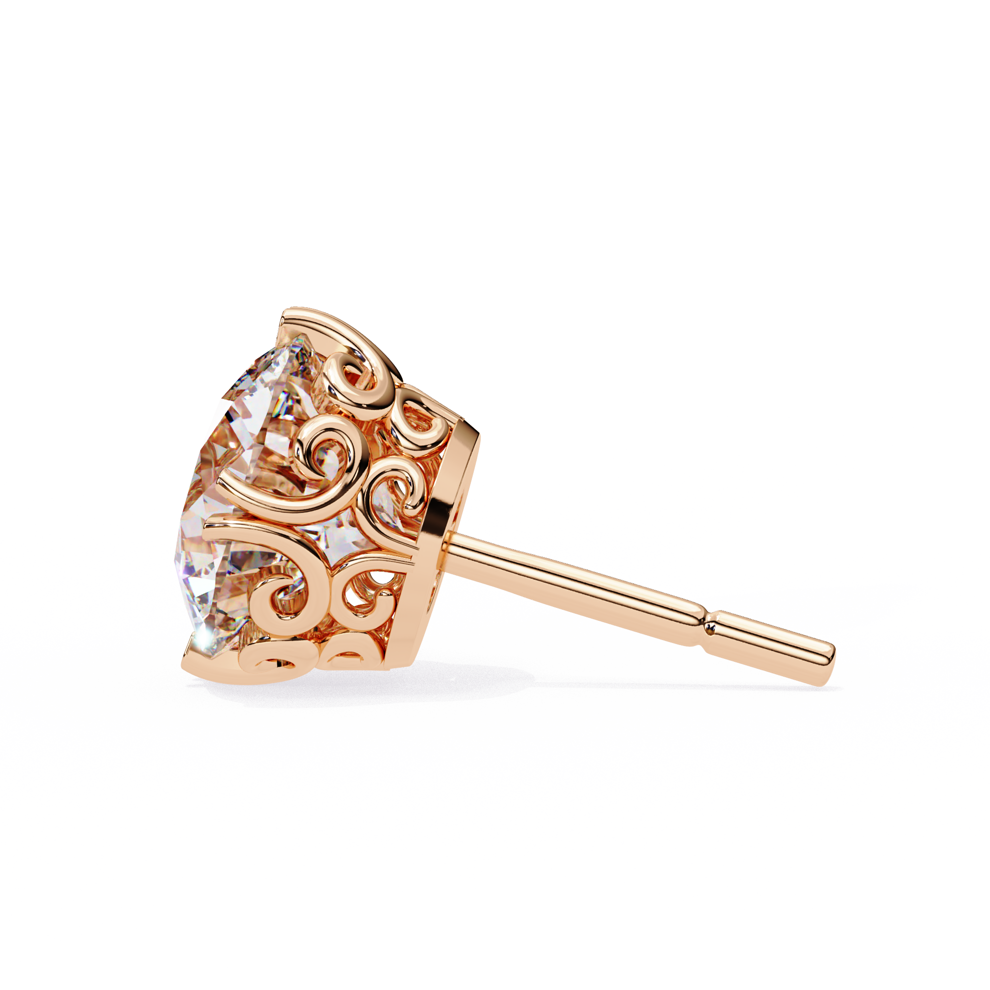 2.57ct Round Diamond Stud Earrings – Solitairekart