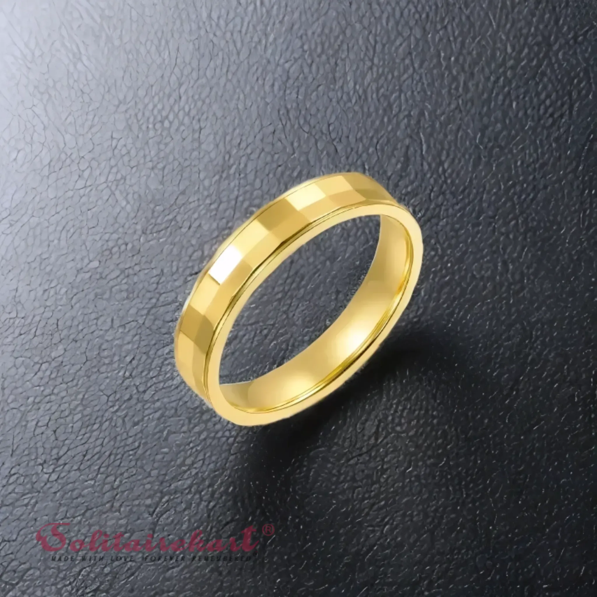 14K 3.93Grams Gold Couple Rings – Elegant Band Design