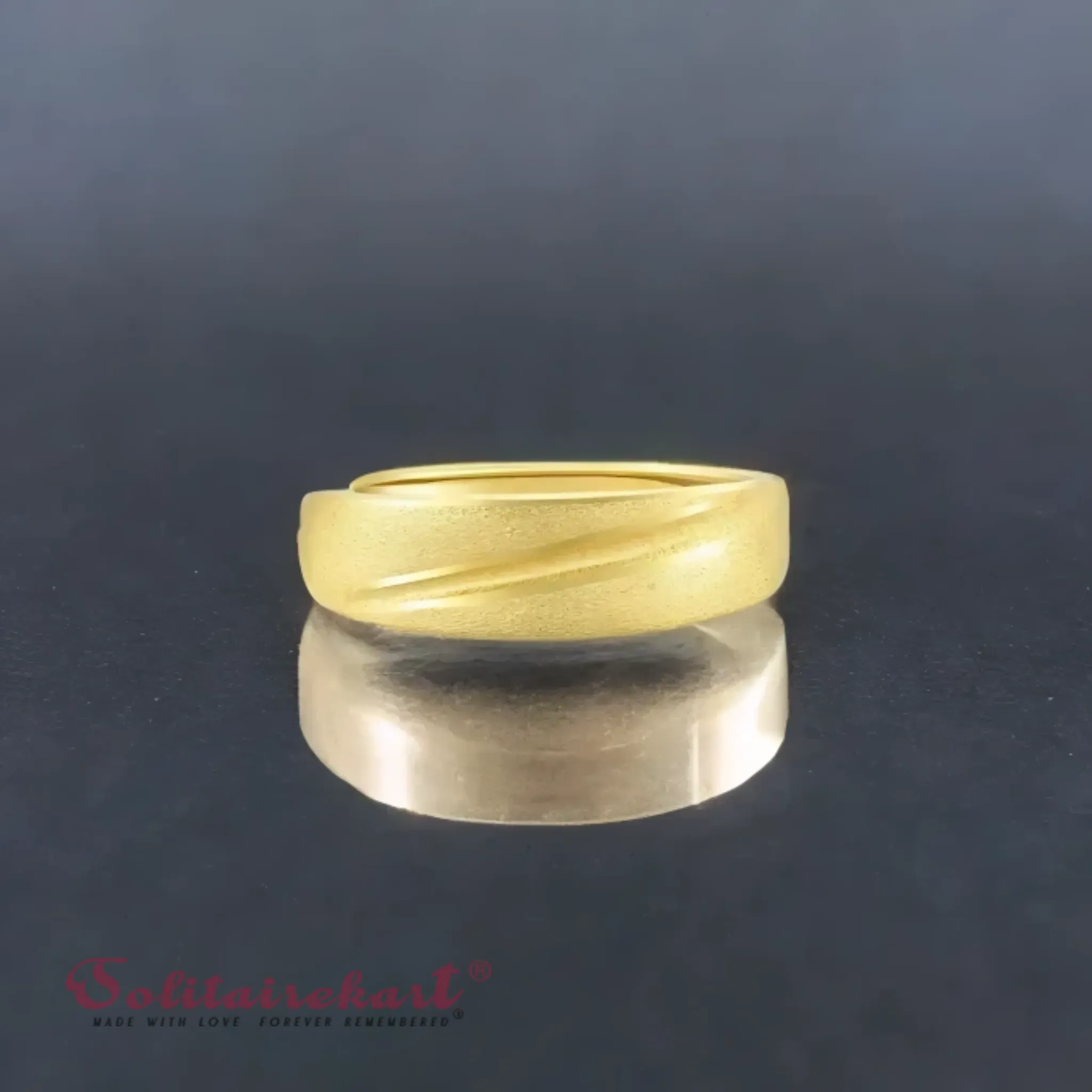 14K 5.43Grams Gold Couple Rings – Elegant Band Design