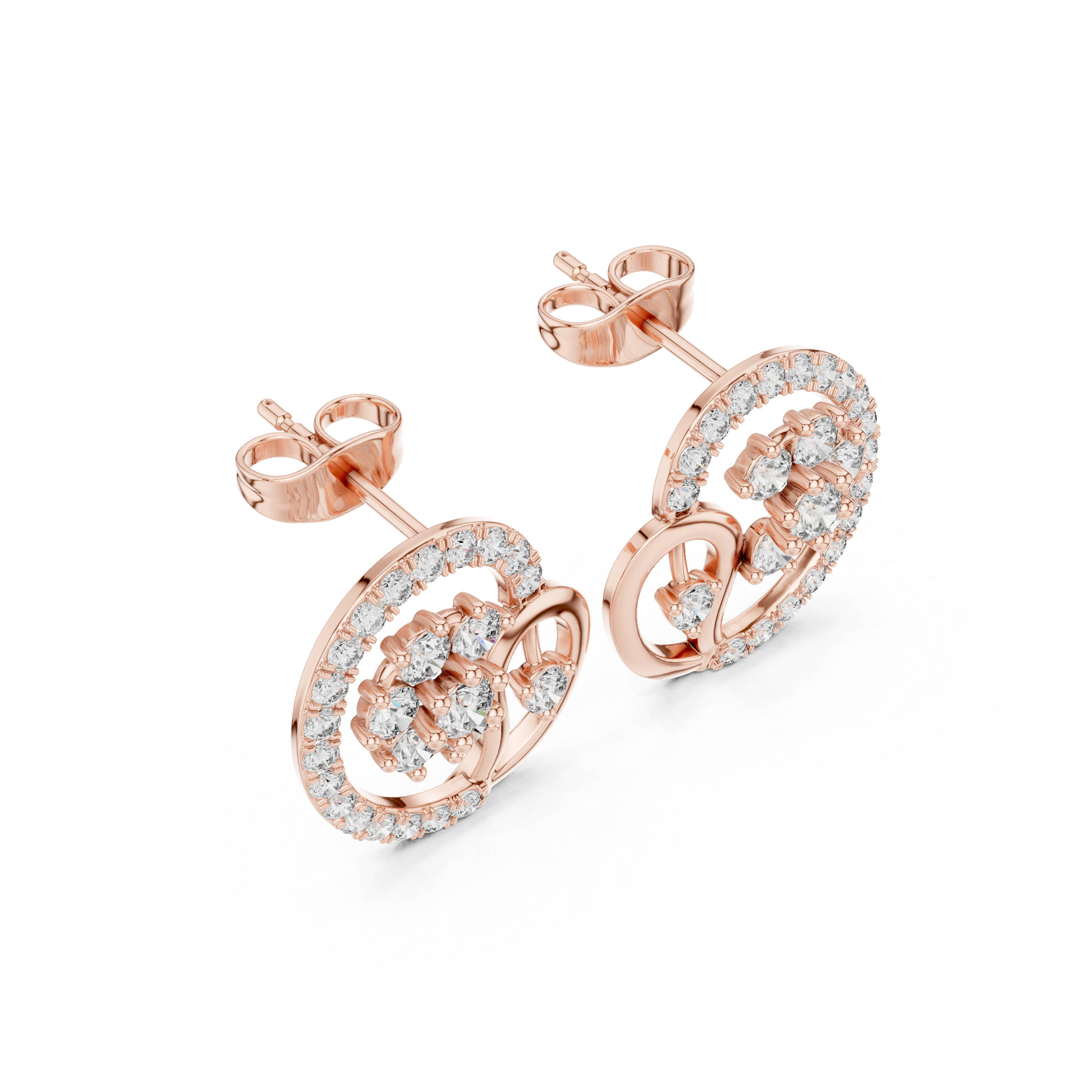 1.082 Carat Natural Diamond Studs – GH Color/VS Clarity