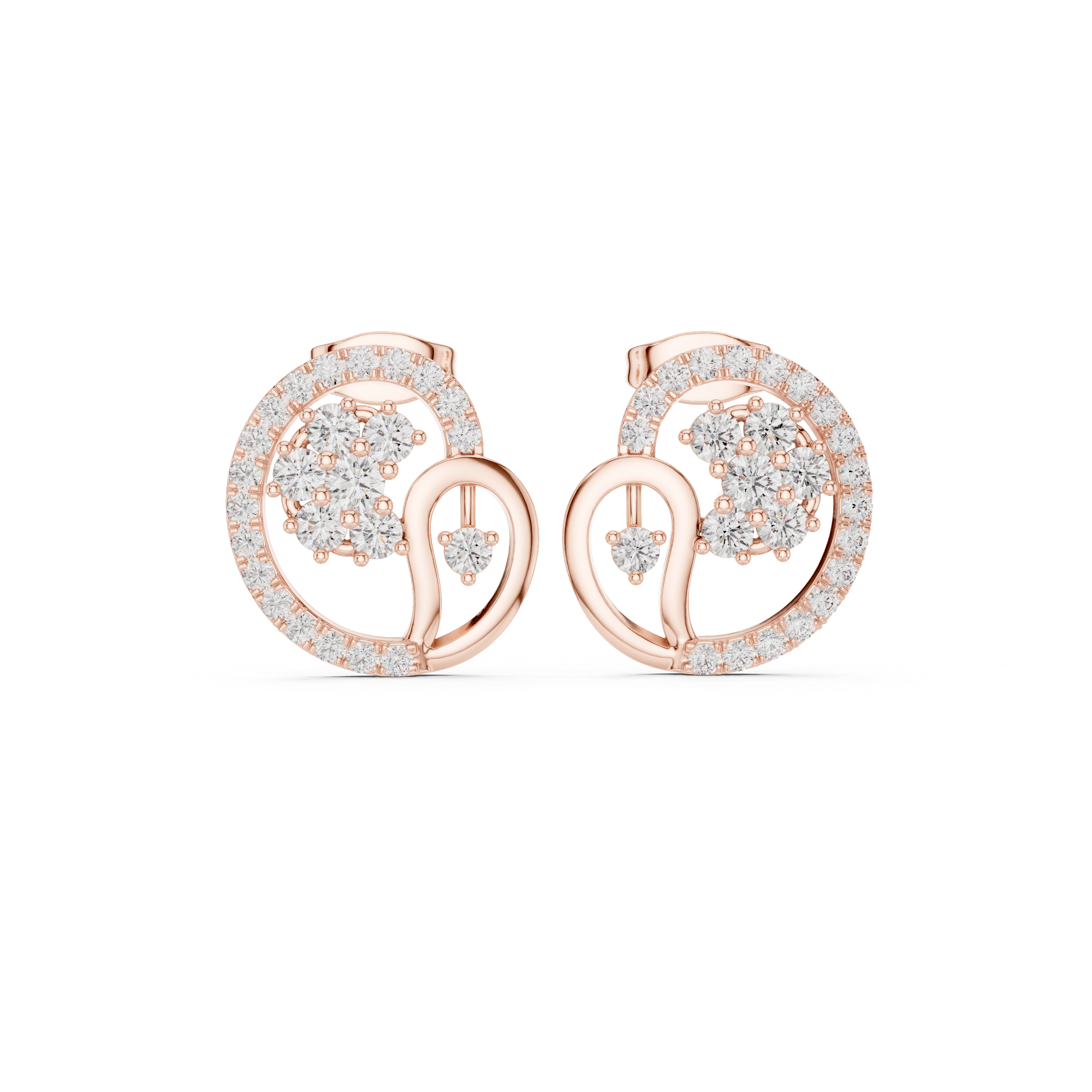 1.082 Carat Natural Diamond Studs – GH Color/VS Clarity