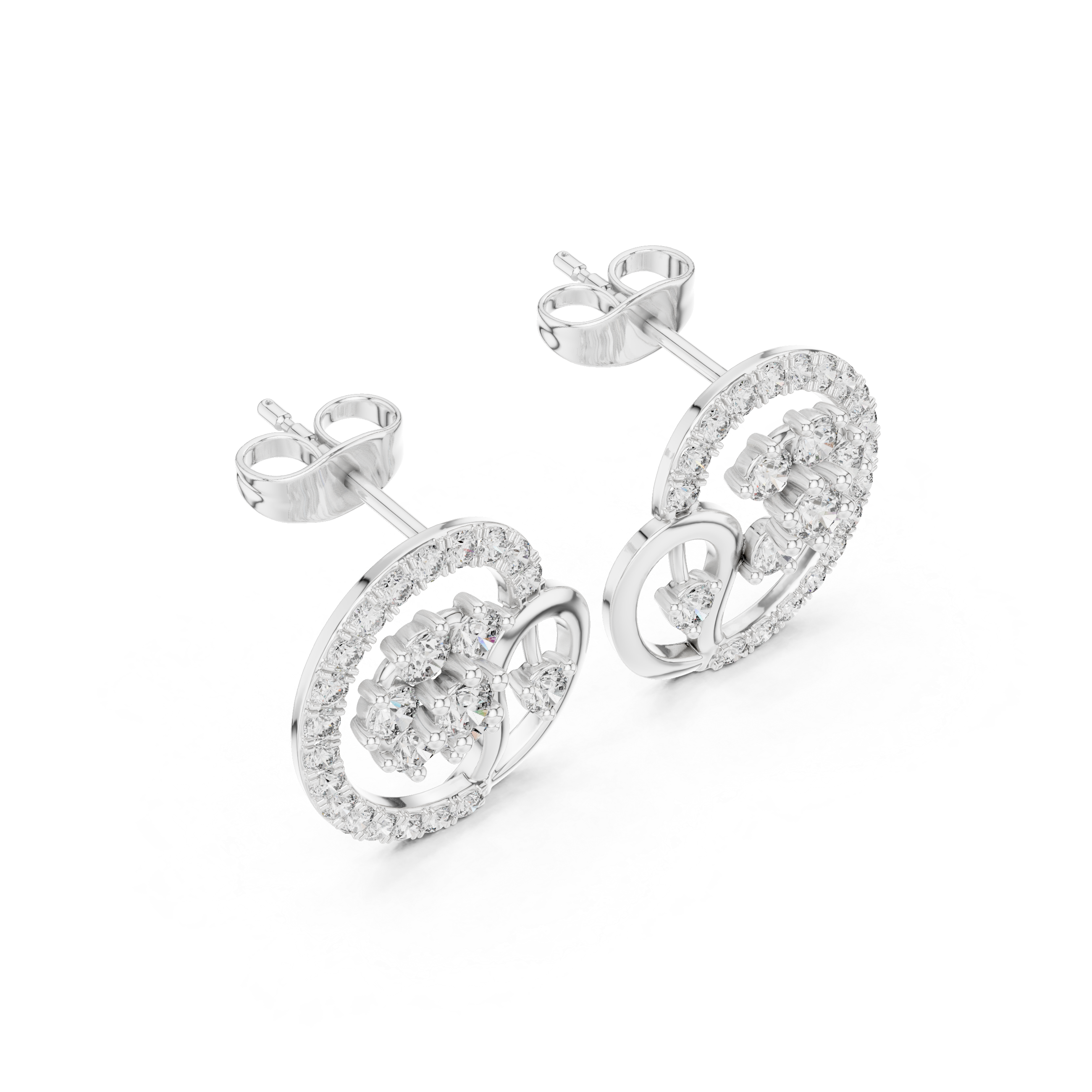 1.082 Carat Natural Diamond Studs – GH Color/VS Clarity