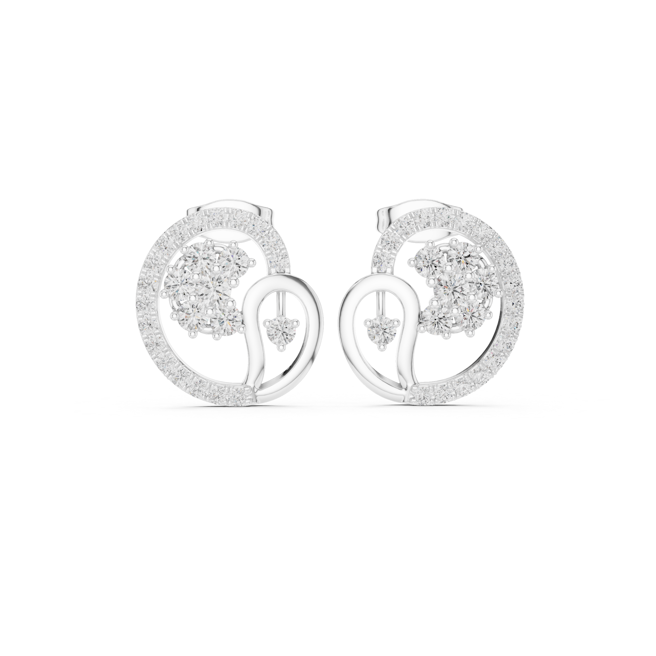 1.082 Carat Natural Diamond Studs – GH Color/VS Clarity