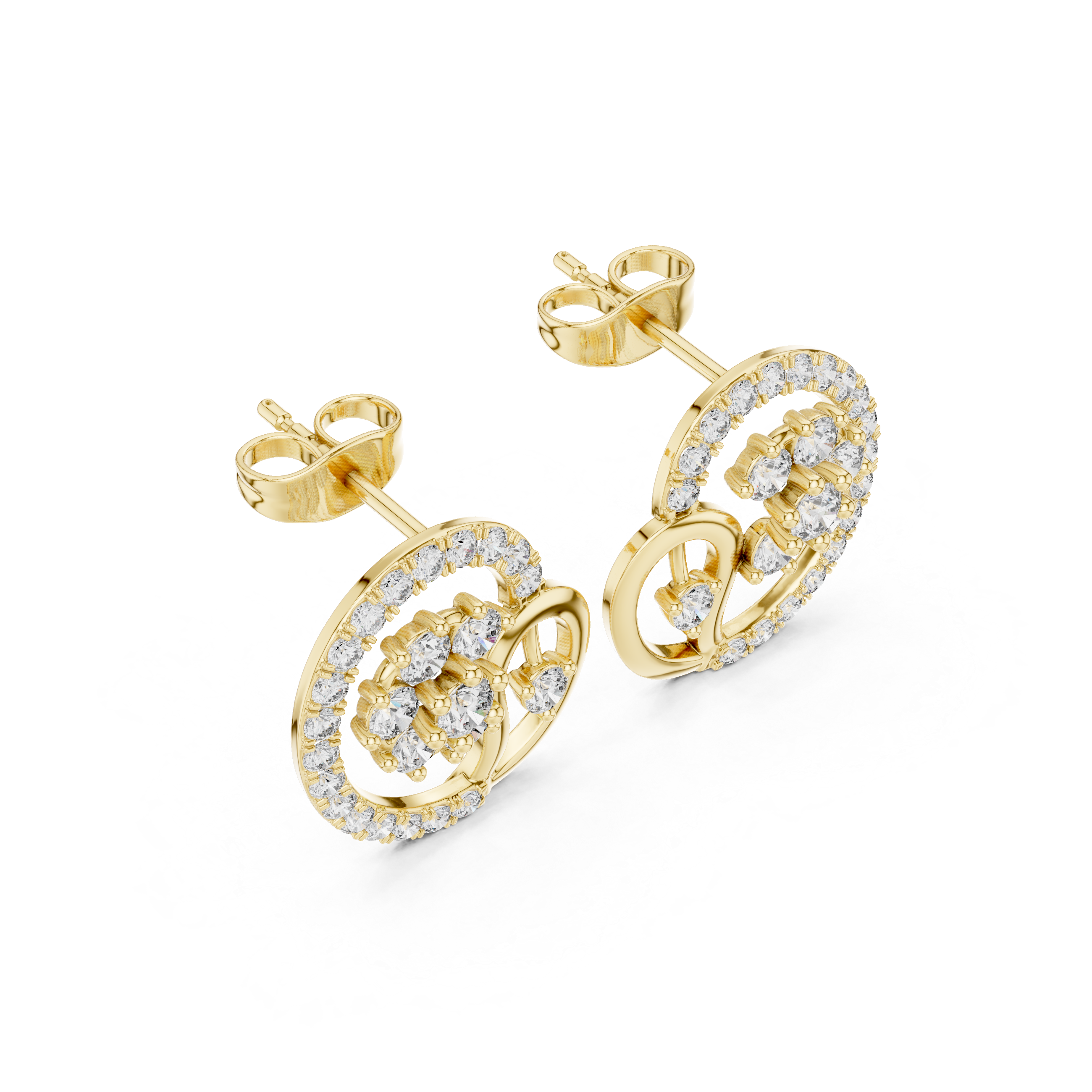 1.082 Carat Natural Diamond Studs – GH Color/VS Clarity