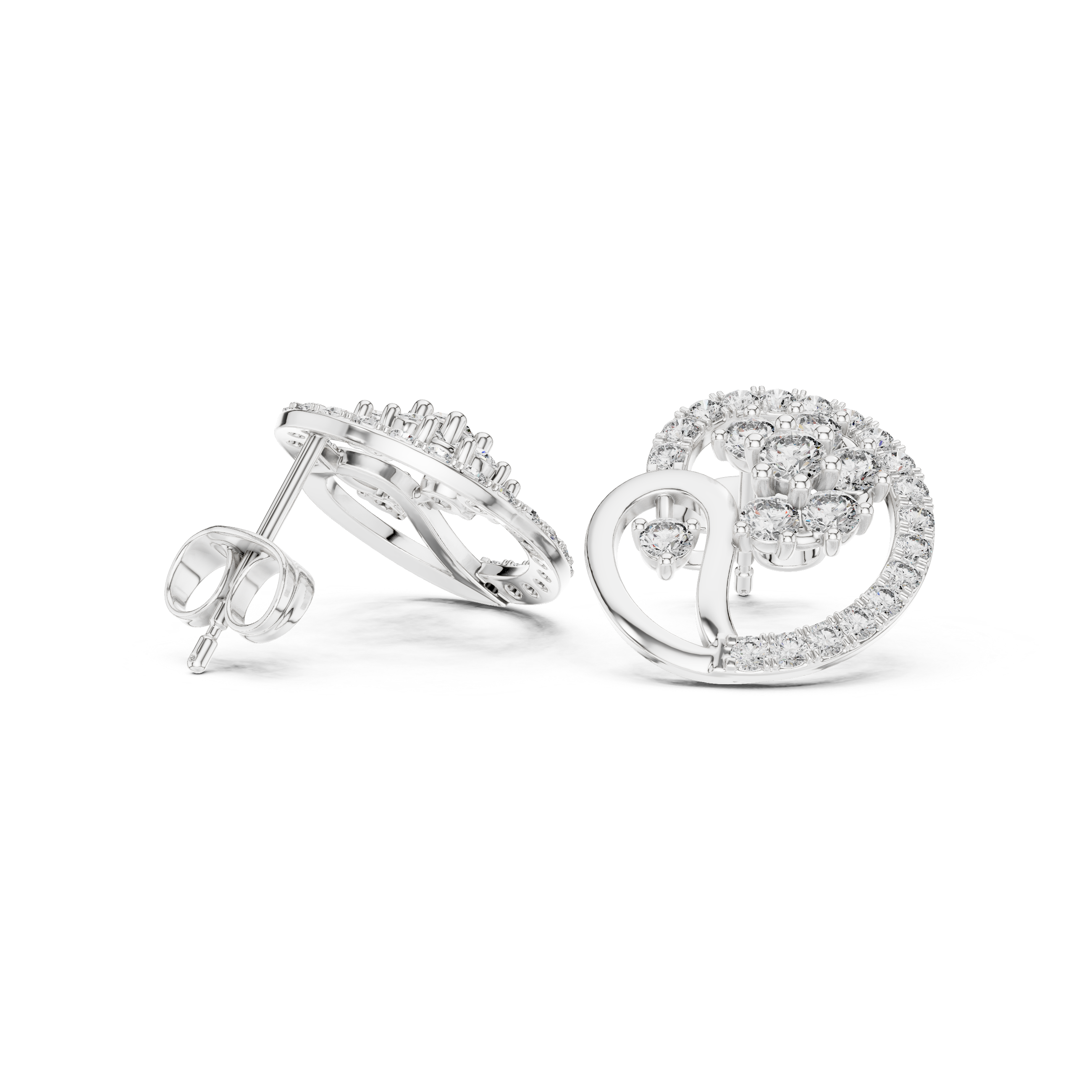 1.082 Carat Natural Diamond Studs – GH Color/VS Clarity