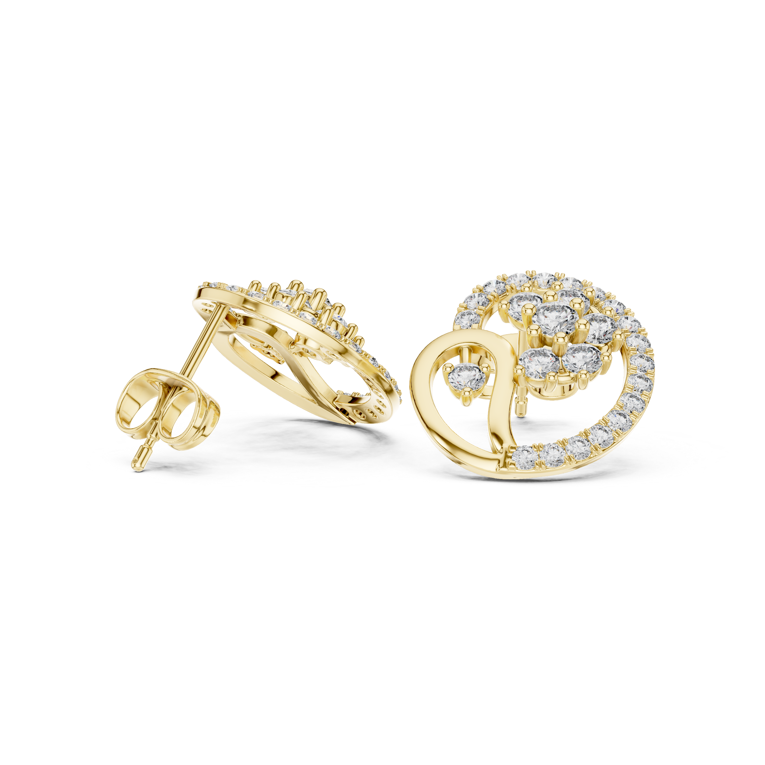 1.082 Carat Natural Diamond Studs – GH Color/VS Clarity