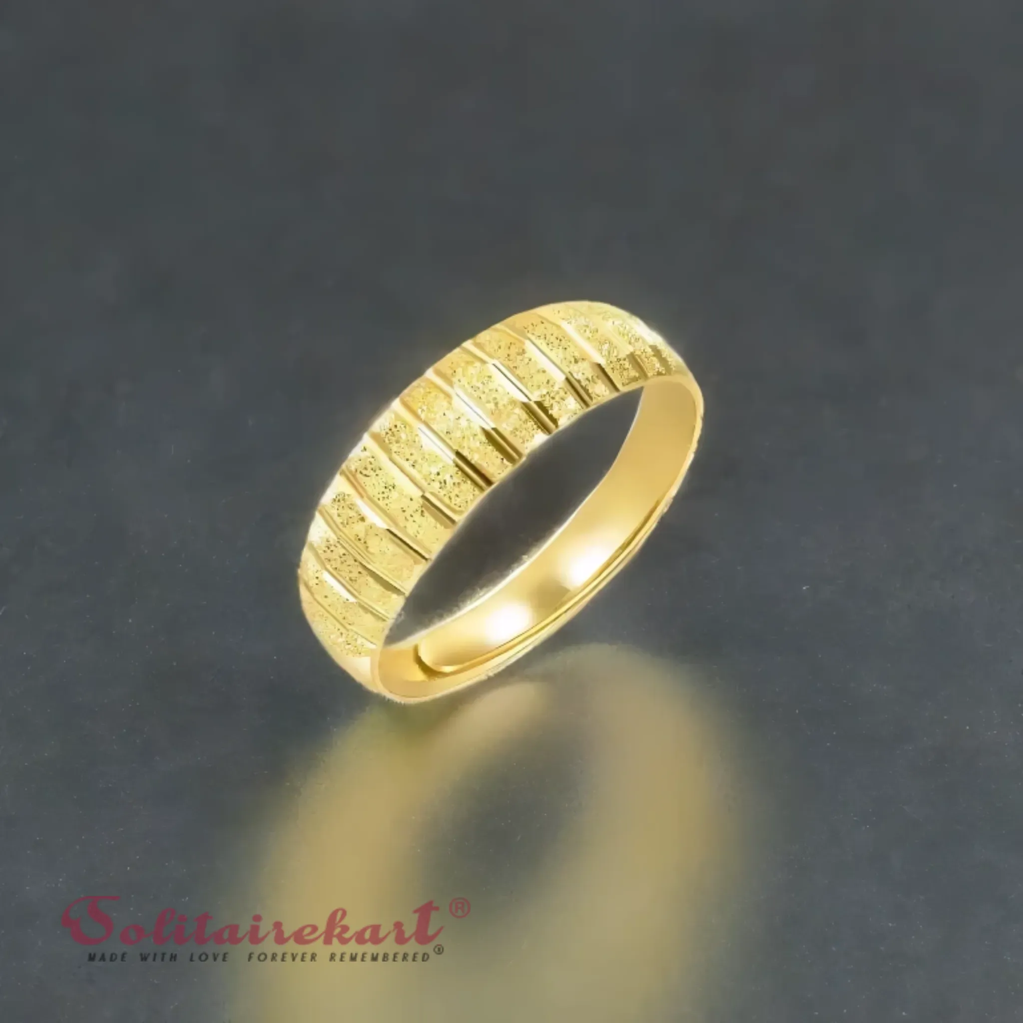 14K 3.82Grams Gold Couple Rings – Elegant Band Design