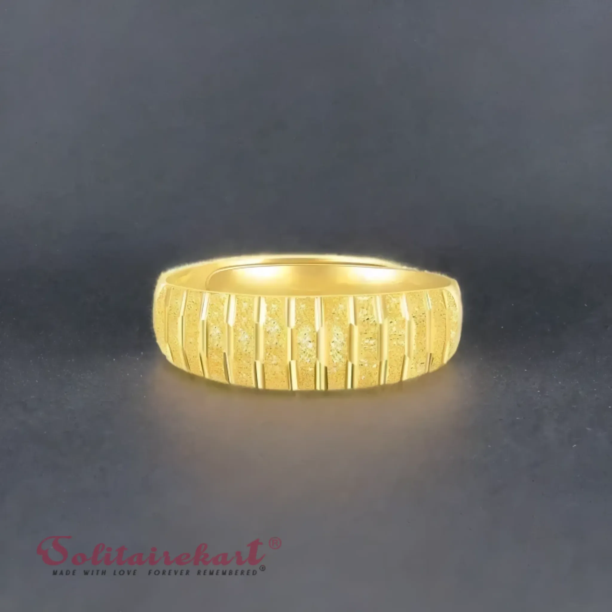 14K 3.82Grams Gold Couple Rings – Elegant Band Design