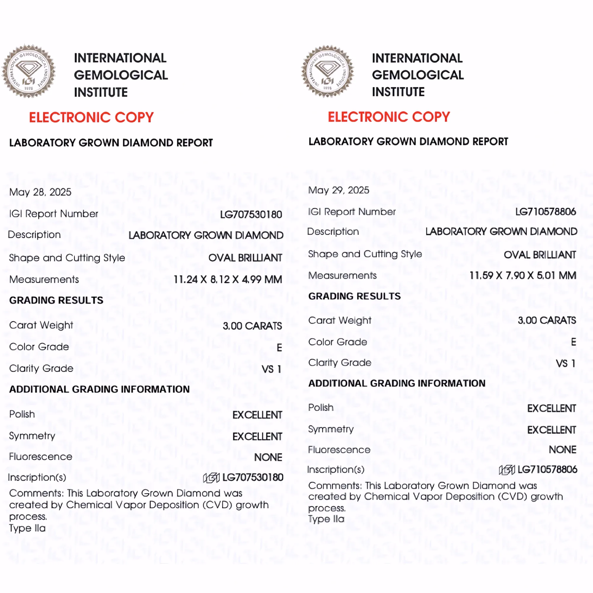 Solitairekart 3+3 Carat E Color, VS1 Clarity Combo Lab Grown Diamond For Studs