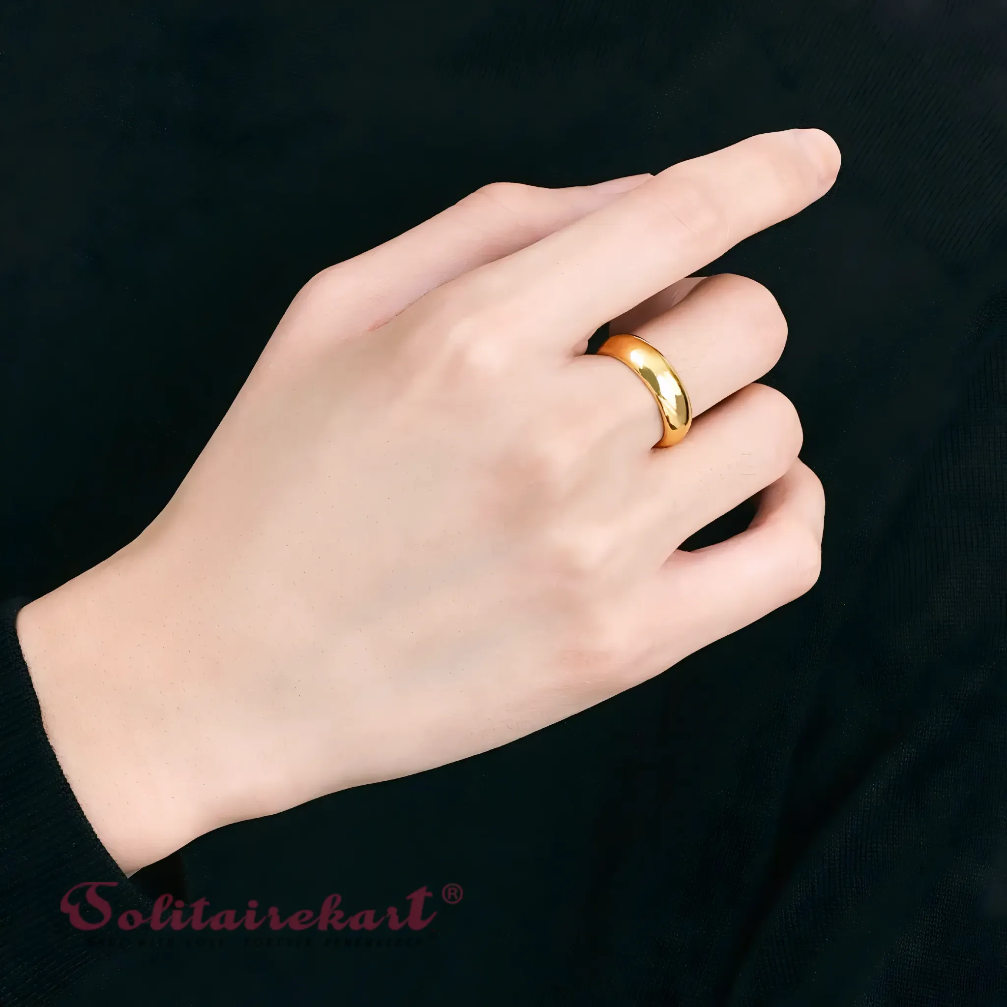 14K 11.57Grams Gold Couple Rings – Elegant Band Design