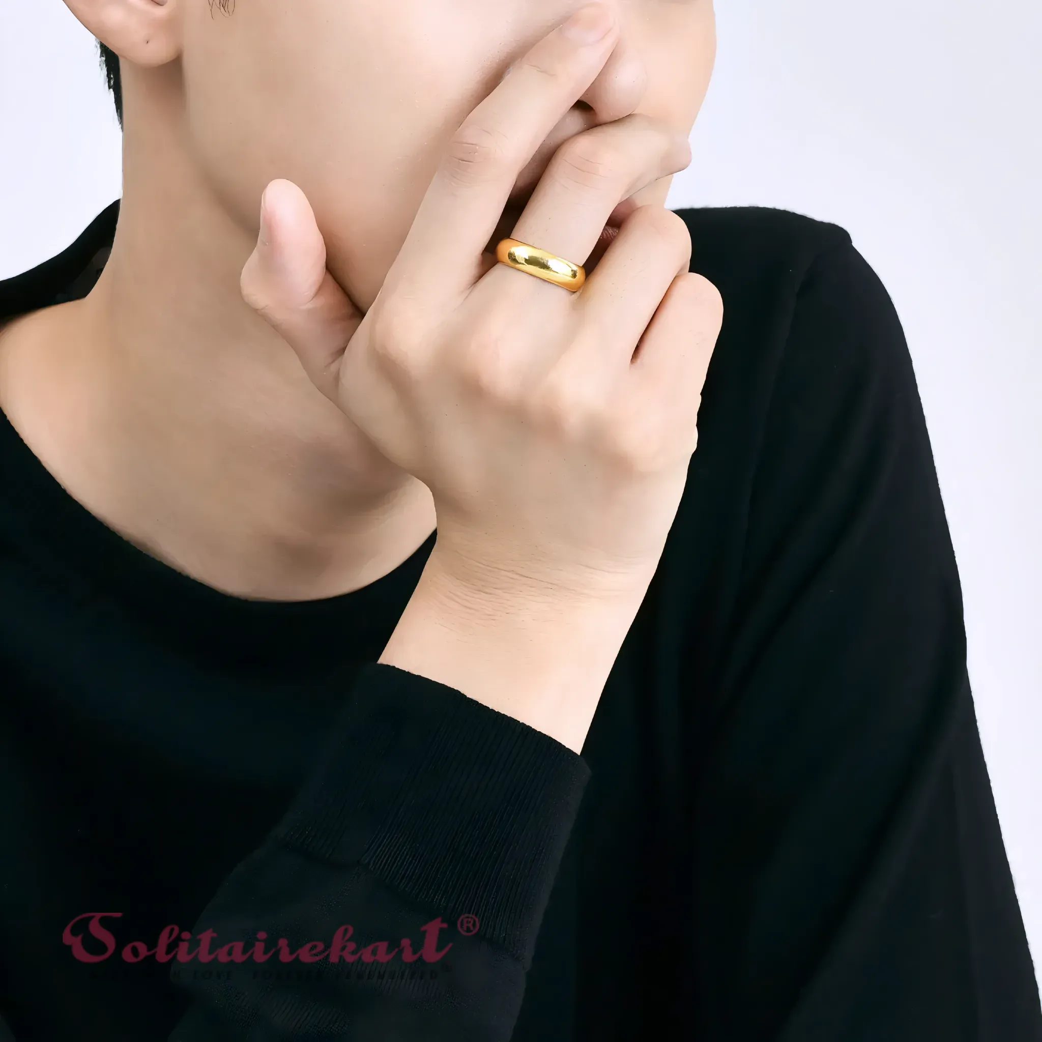 14K 11.57Grams Gold Couple Rings – Elegant Band Design