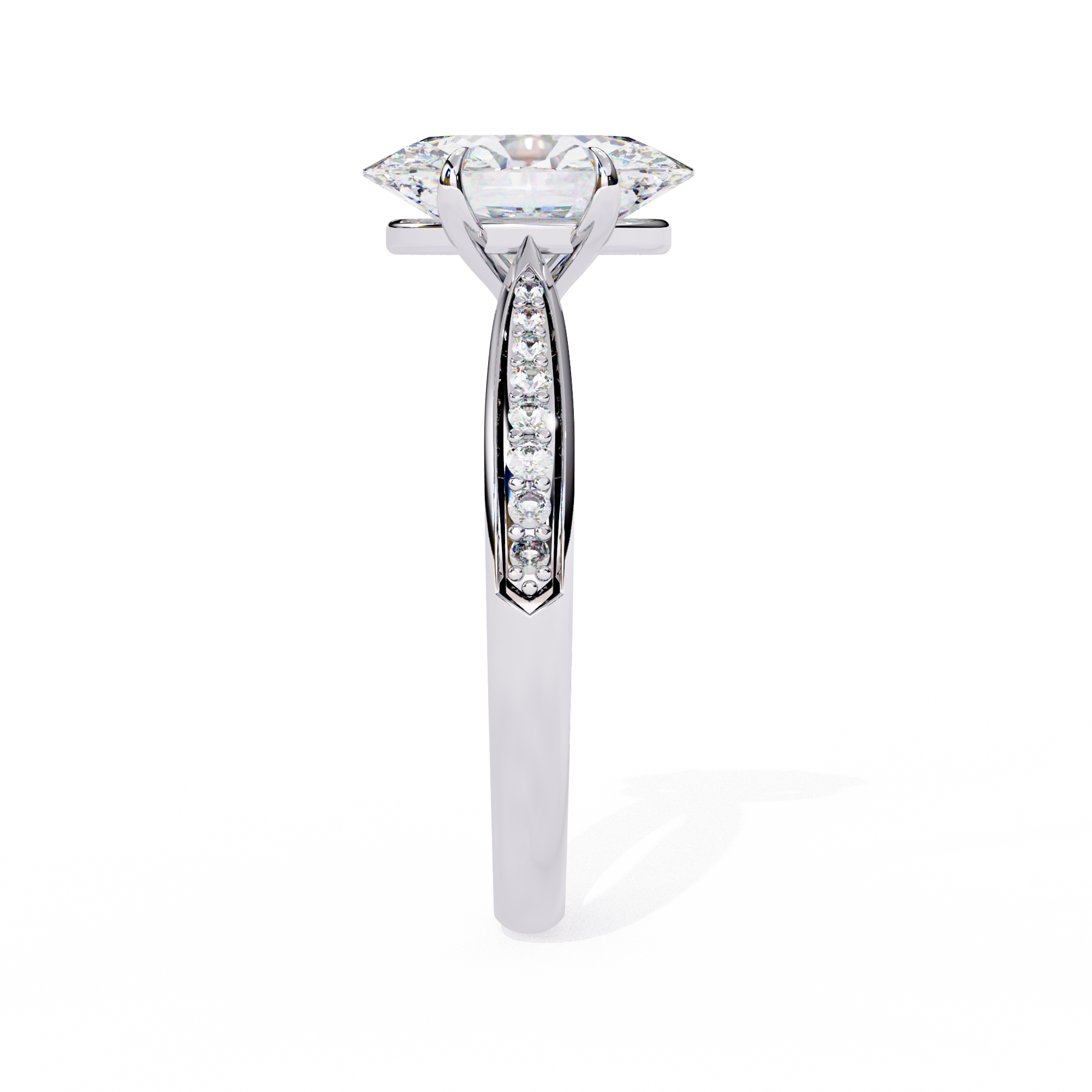 Elegant 1.98 Carat Oval Lab Grown Diamond Solitaire Engagement Ring
