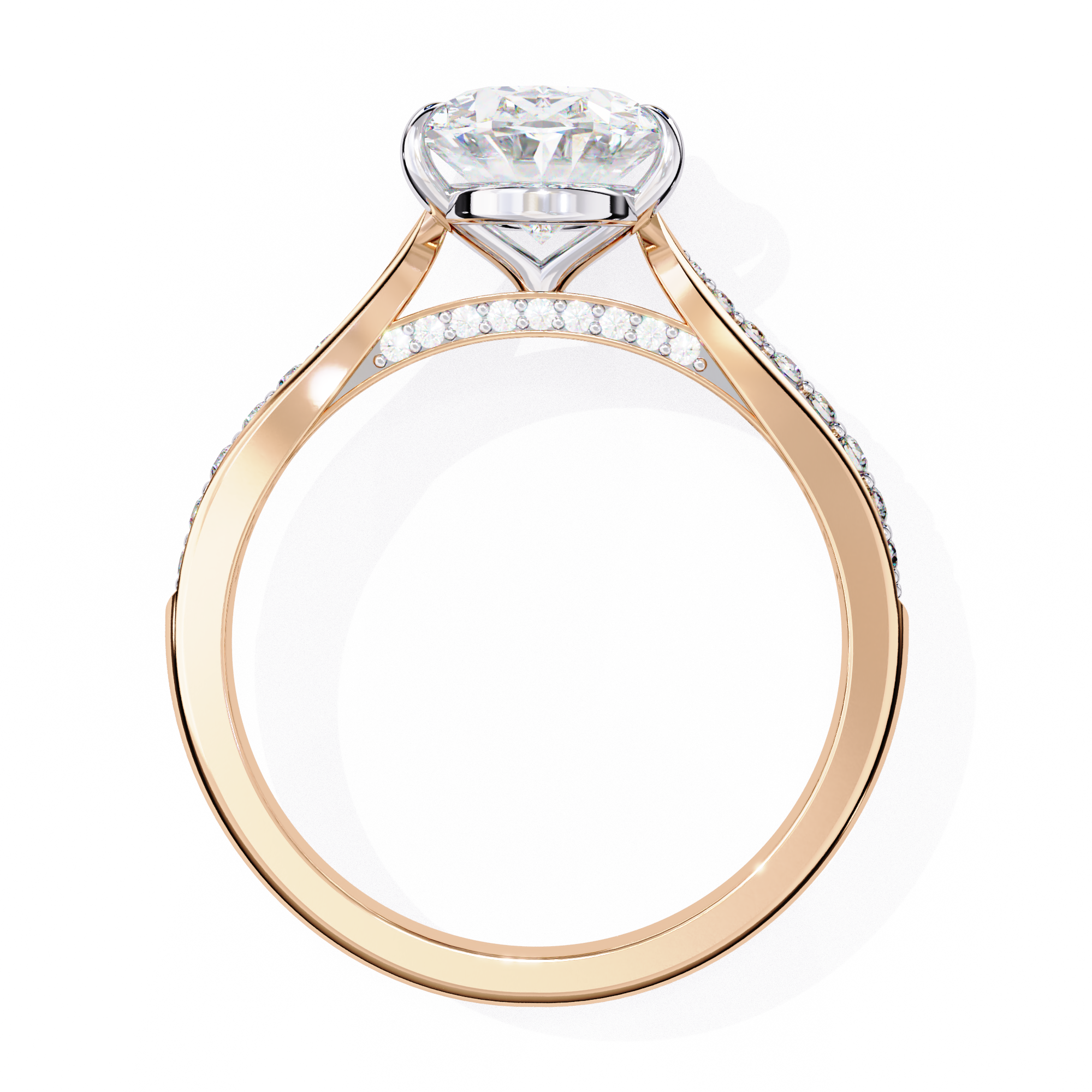 Elegant 1.98 Carat Oval Lab Grown Diamond Solitaire Engagement Ring