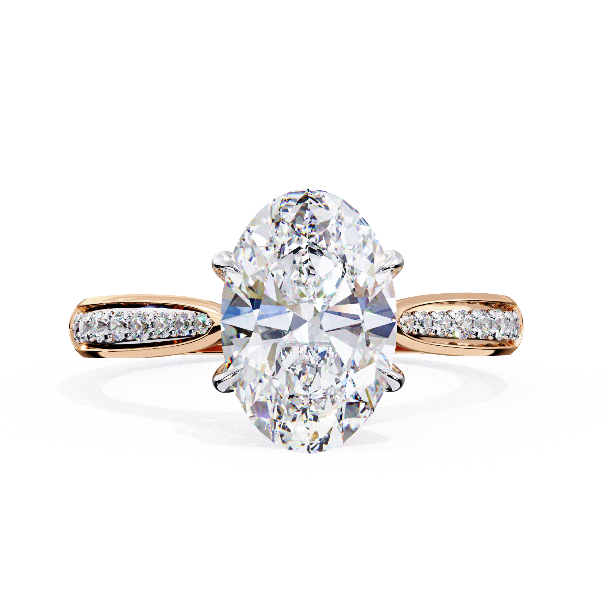 Elegant 1.98 Carat Oval Lab Grown Diamond Solitaire Engagement Ring