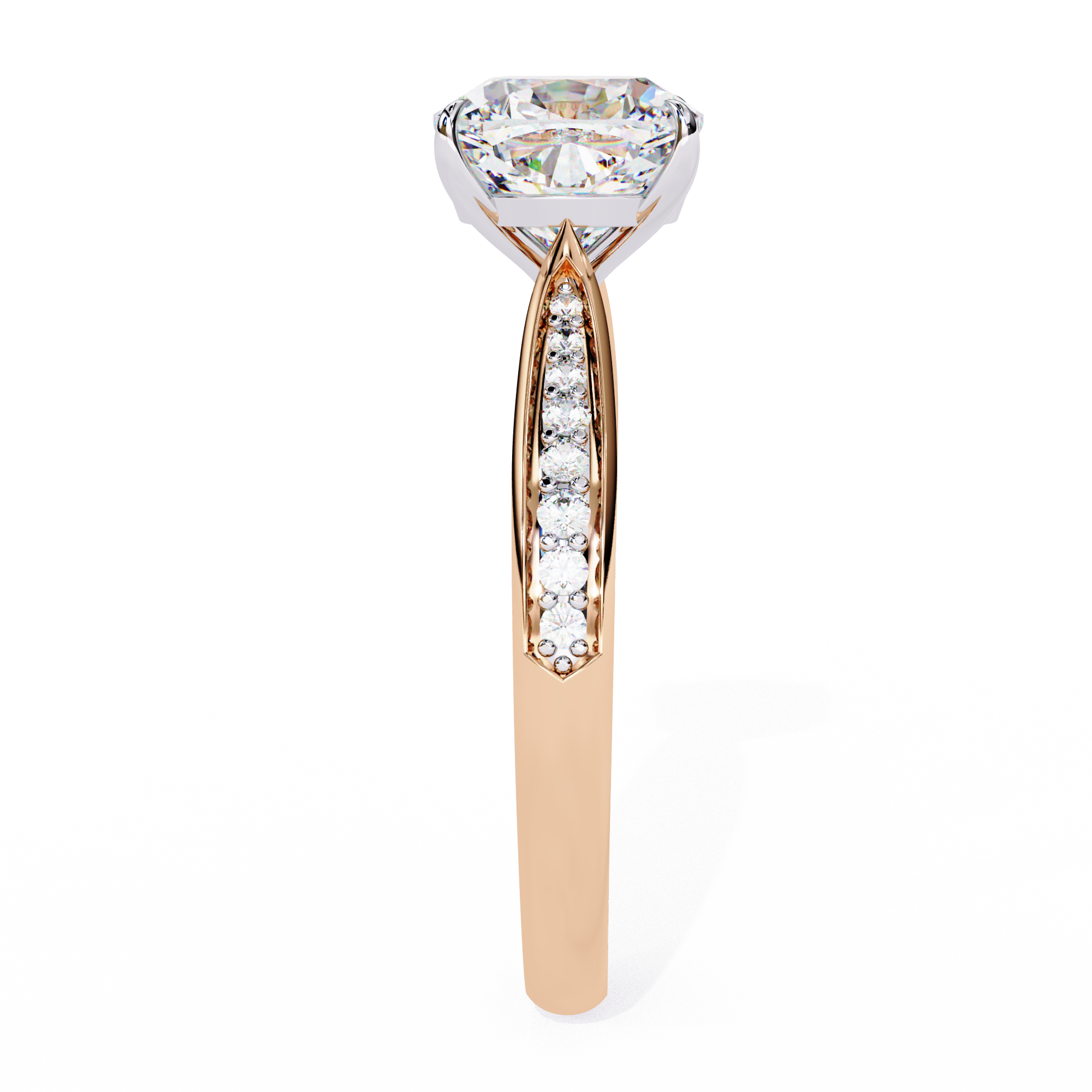 Elegant 1.96 Carat Cushion Lab Grown Diamond Solitaire Engagement Ring