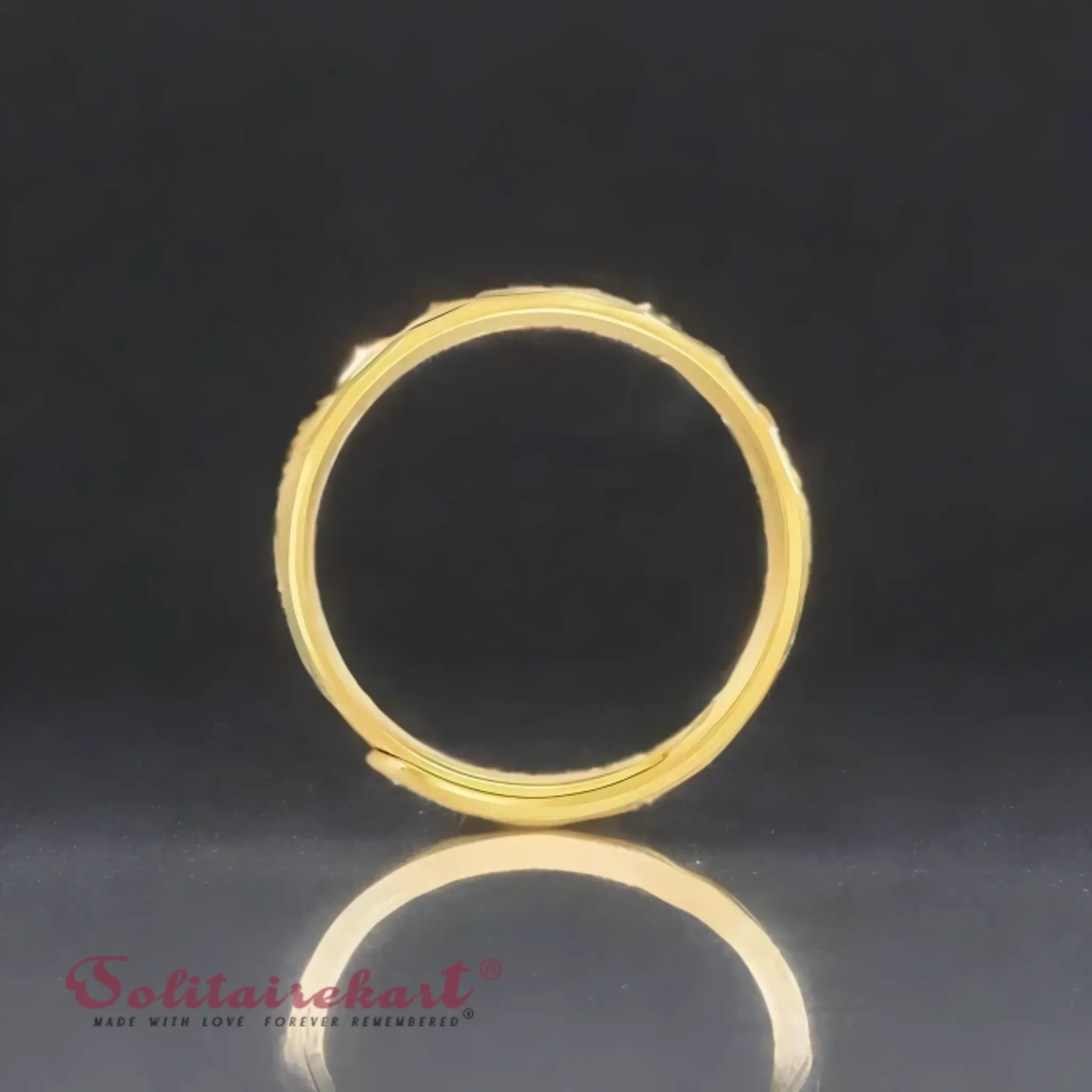 14K 6.92Grams Gold Couple Rings – Elegant Band Design