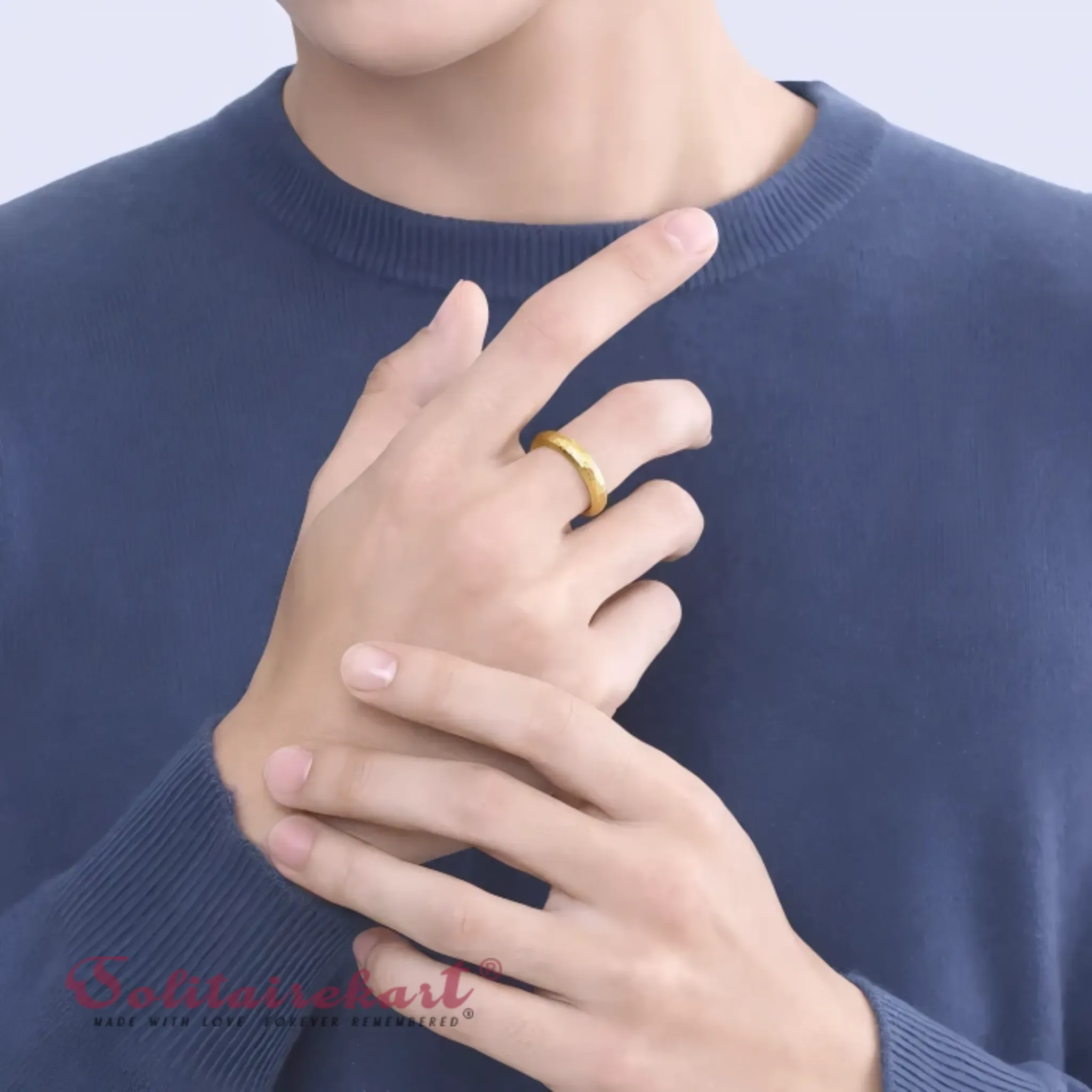 14K 11.42Grams Gold Couple Rings – Elegant Band Design