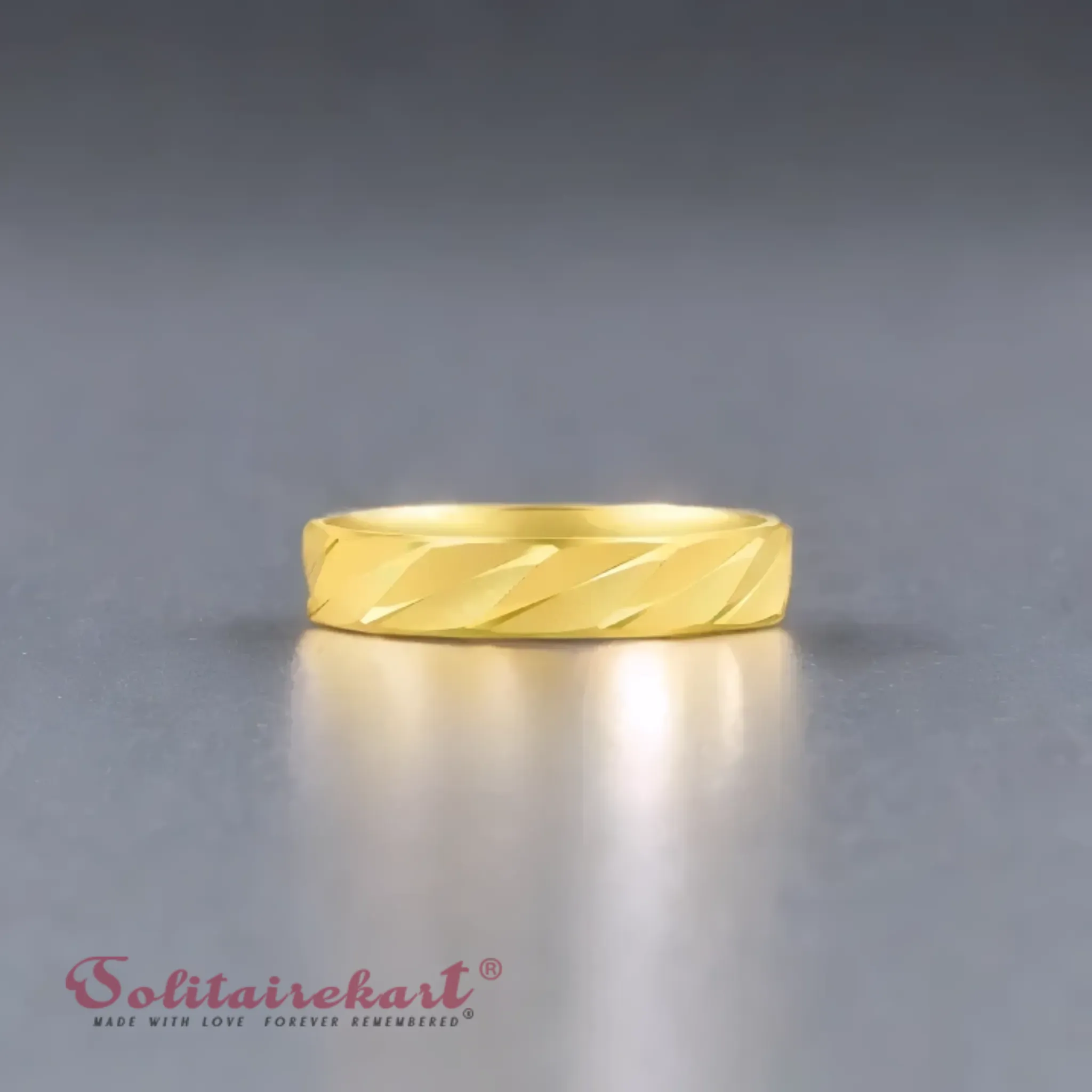 14K 5.20Grams Gold Couple Rings – Elegant Band Design
