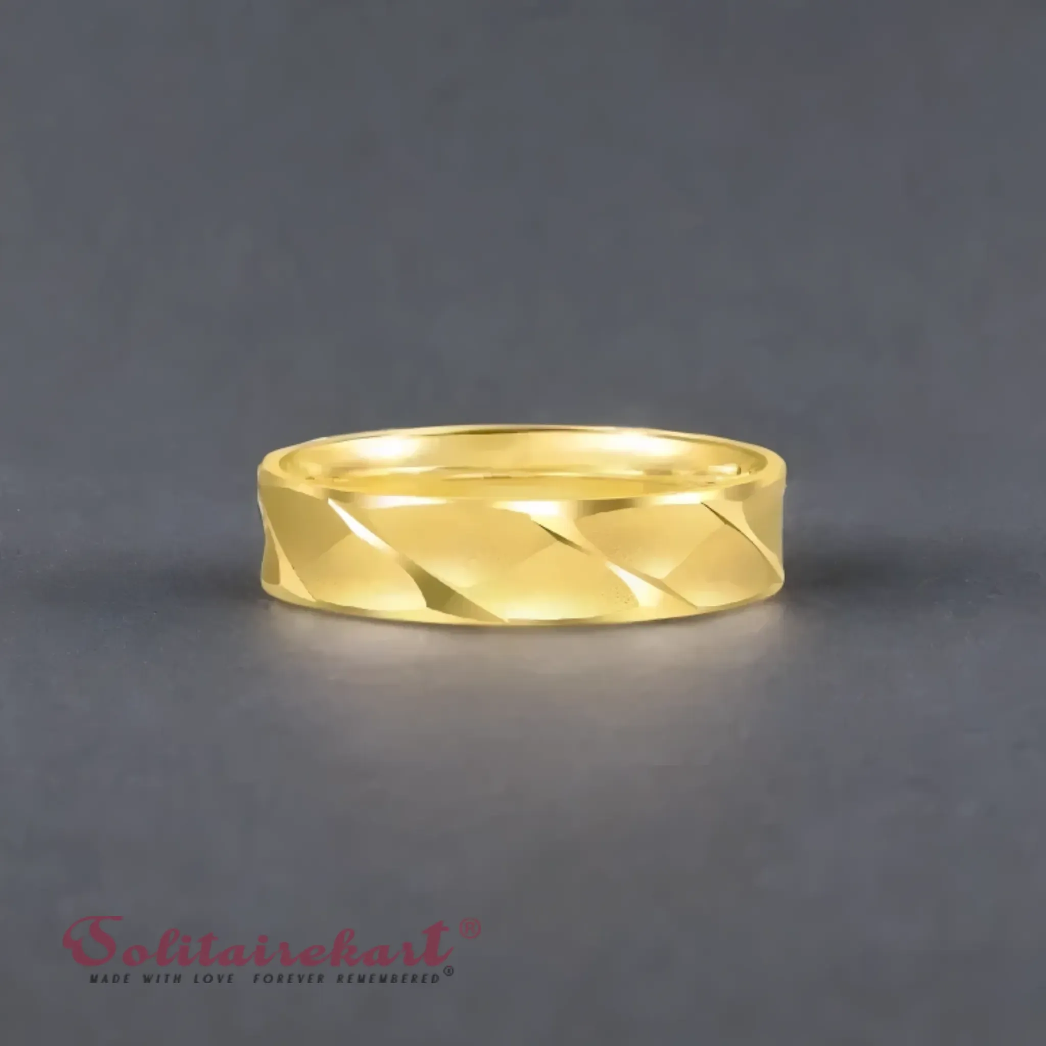 14K 5.28Grams Gold Couple Rings – Elegant Band Design