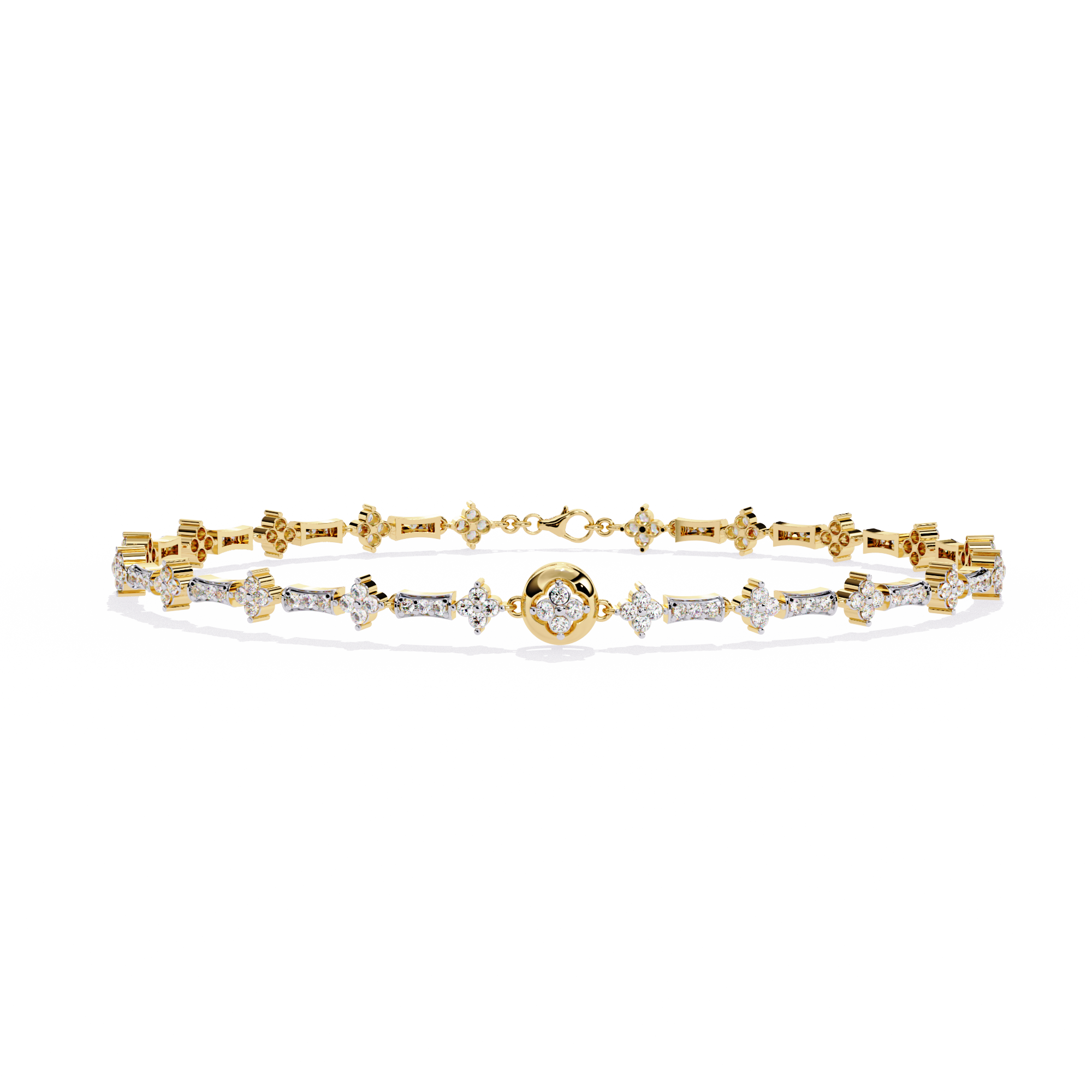 Solitairekart 0.82ct Alternating Lab Grown Diamond  Bracelet