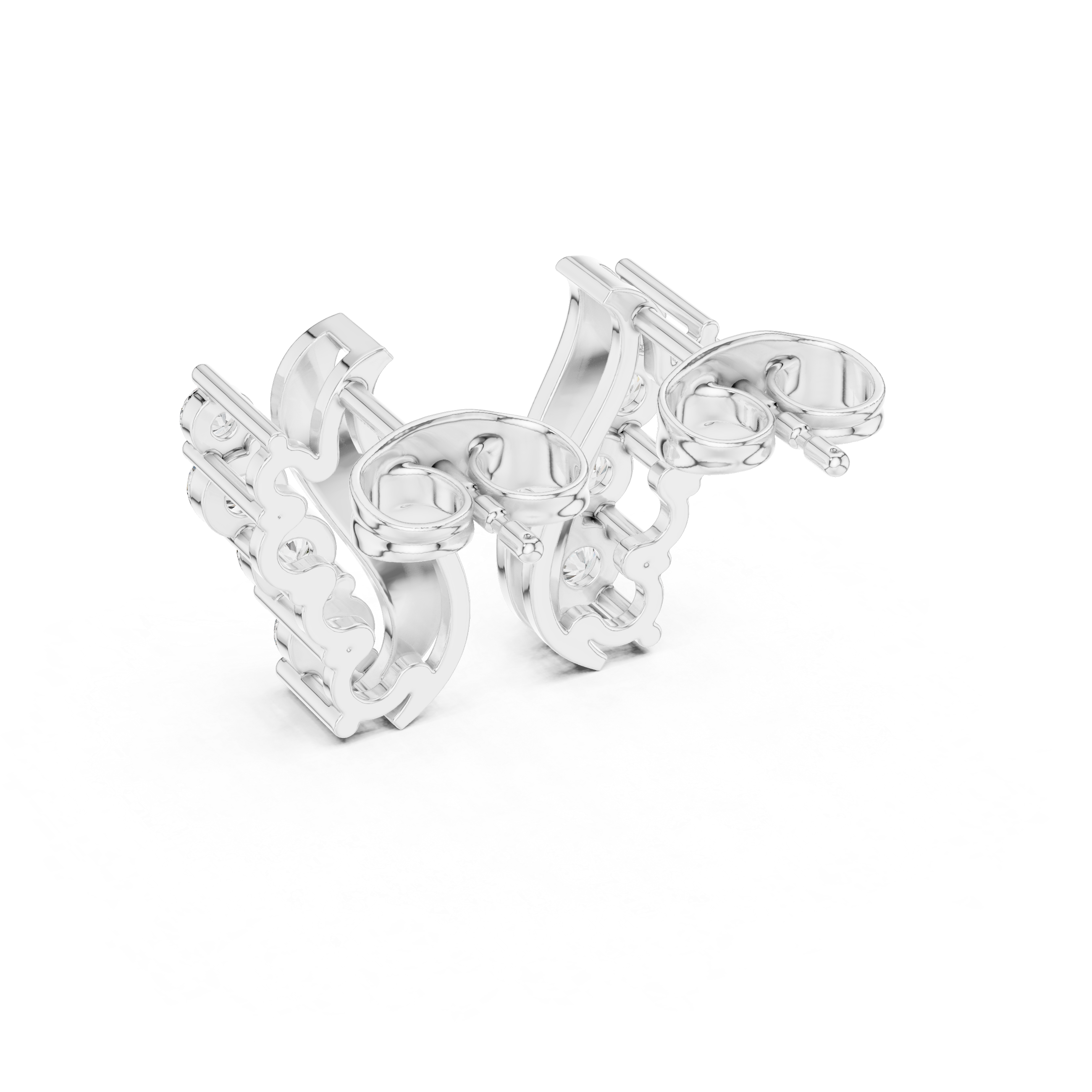 0.57ct Natural Diamond Stud Earrings – EF Color, VS Clarity