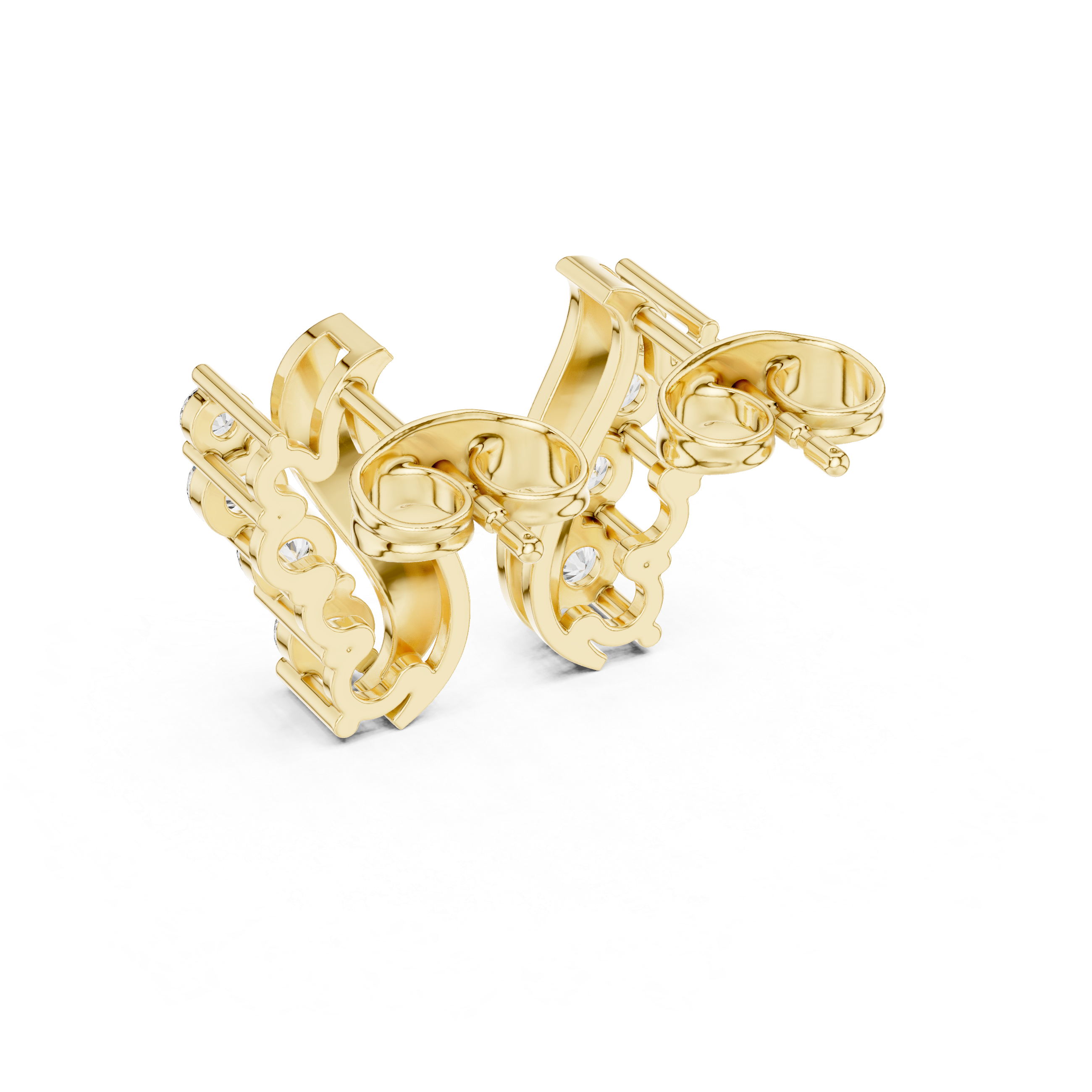 0.57ct Natural Diamond Stud Earrings – EF Color, VS Clarity