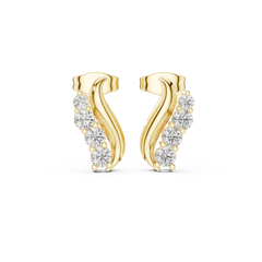0.57ct Natural Diamond Stud Earrings – EF Color, VS Clarity