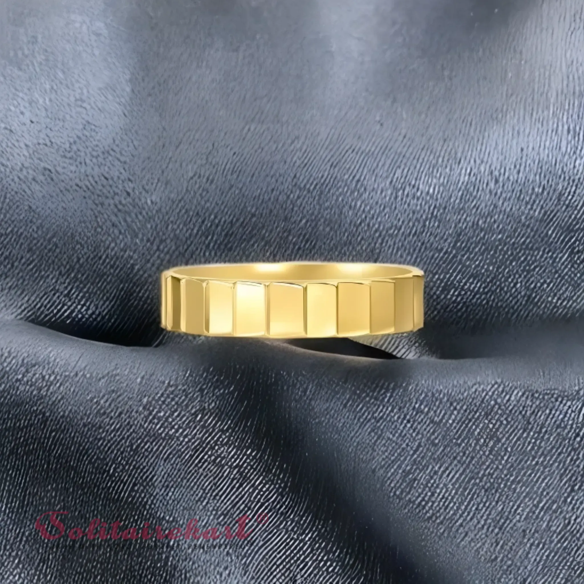 14K 5.17Grams Gold Couple Rings – Elegant Band Design