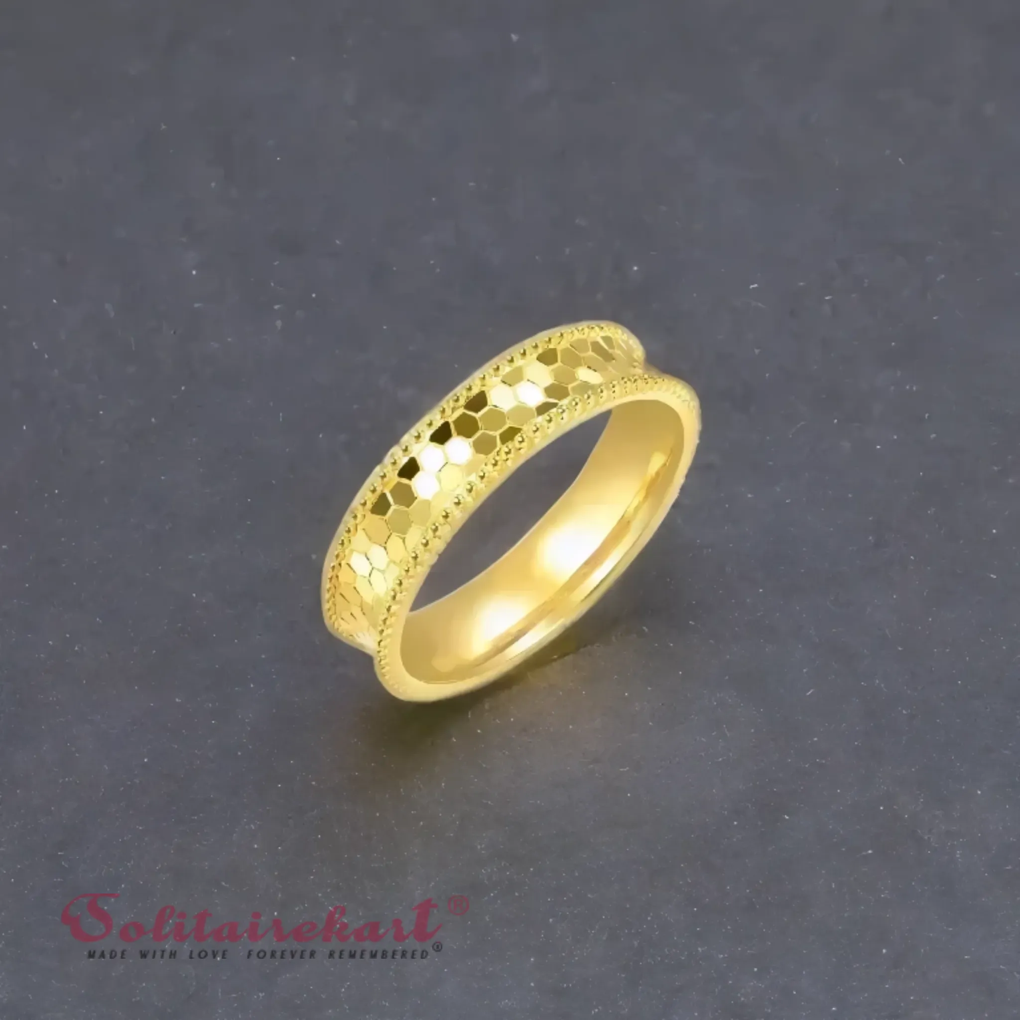 14K 7.11Grams Gold Couple Rings – Elegant Band Design