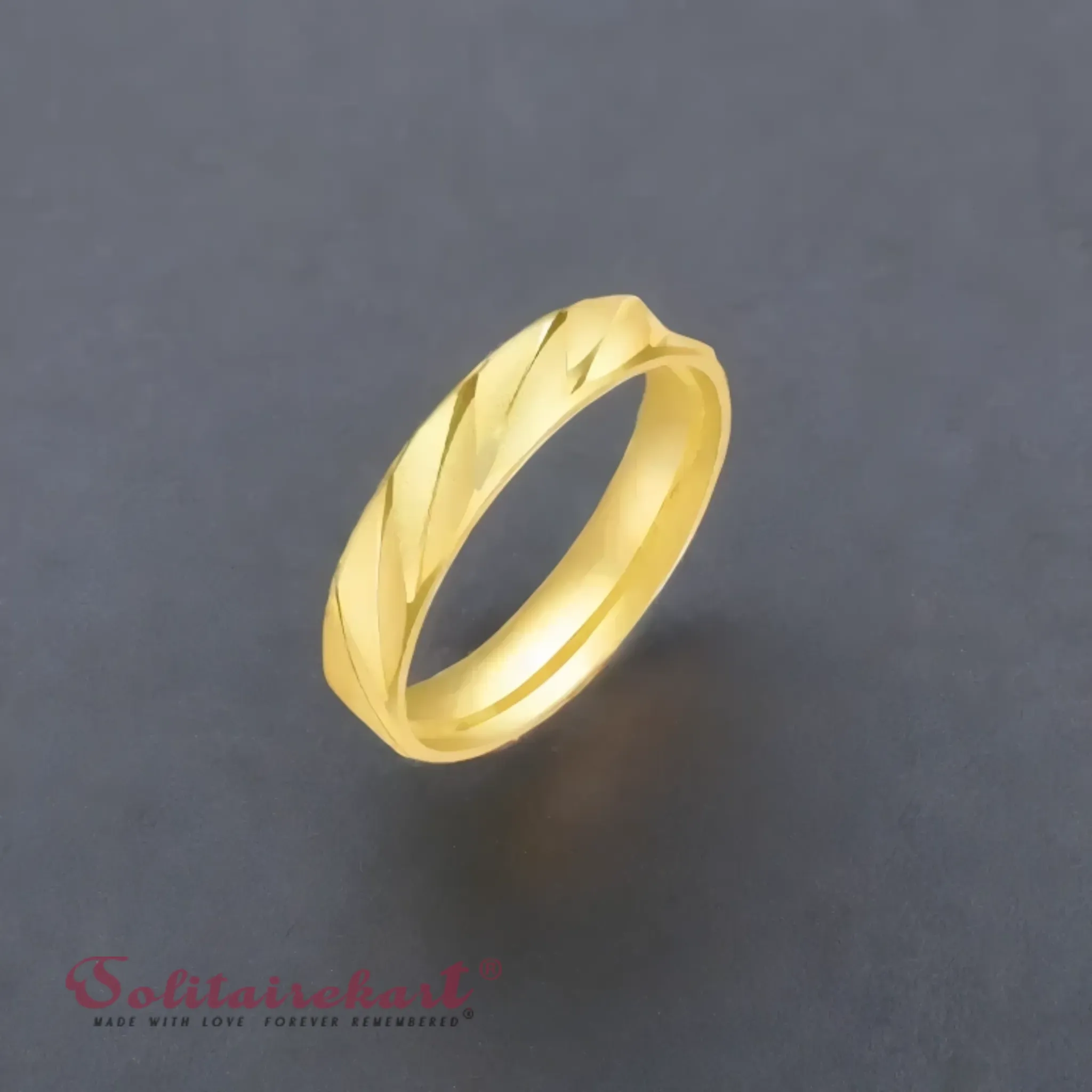 14K 5.20Grams Gold Couple Rings – Elegant Band Design