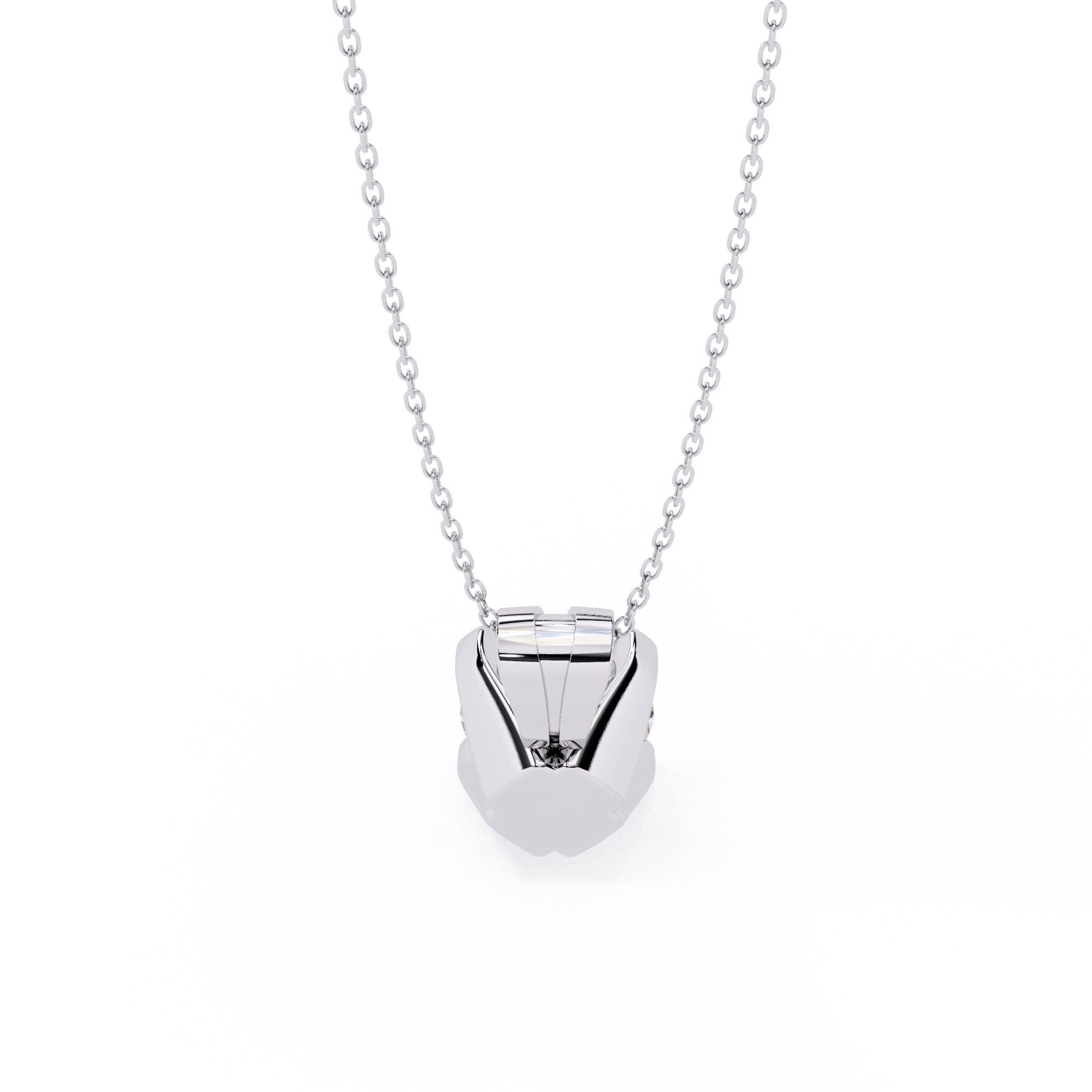 2.18 Carat Round Shape Lab-Grown Diamond Pendant Necklace – F Color VS1 Clarity