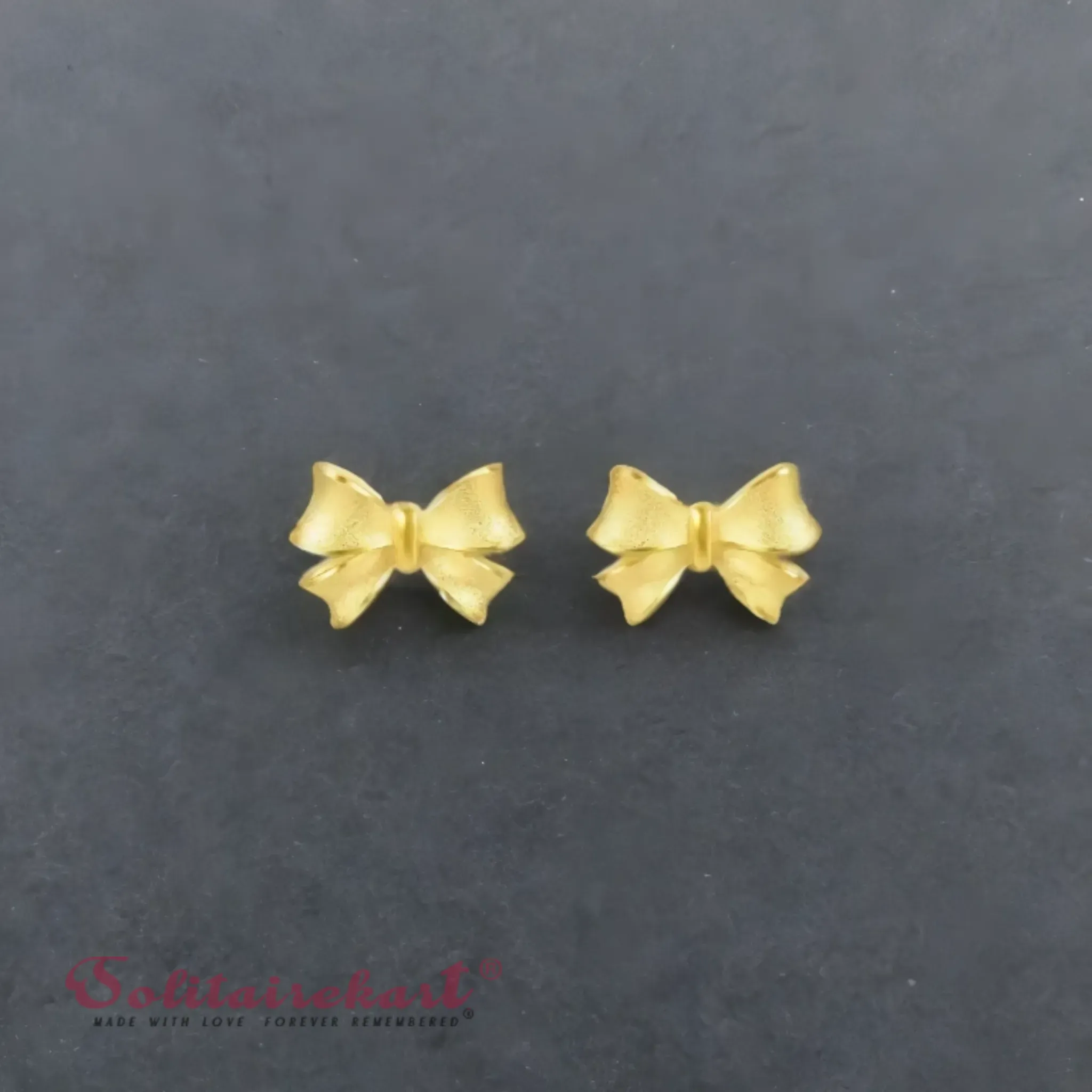 14K Gold 2.73grm Bow Knot Studs