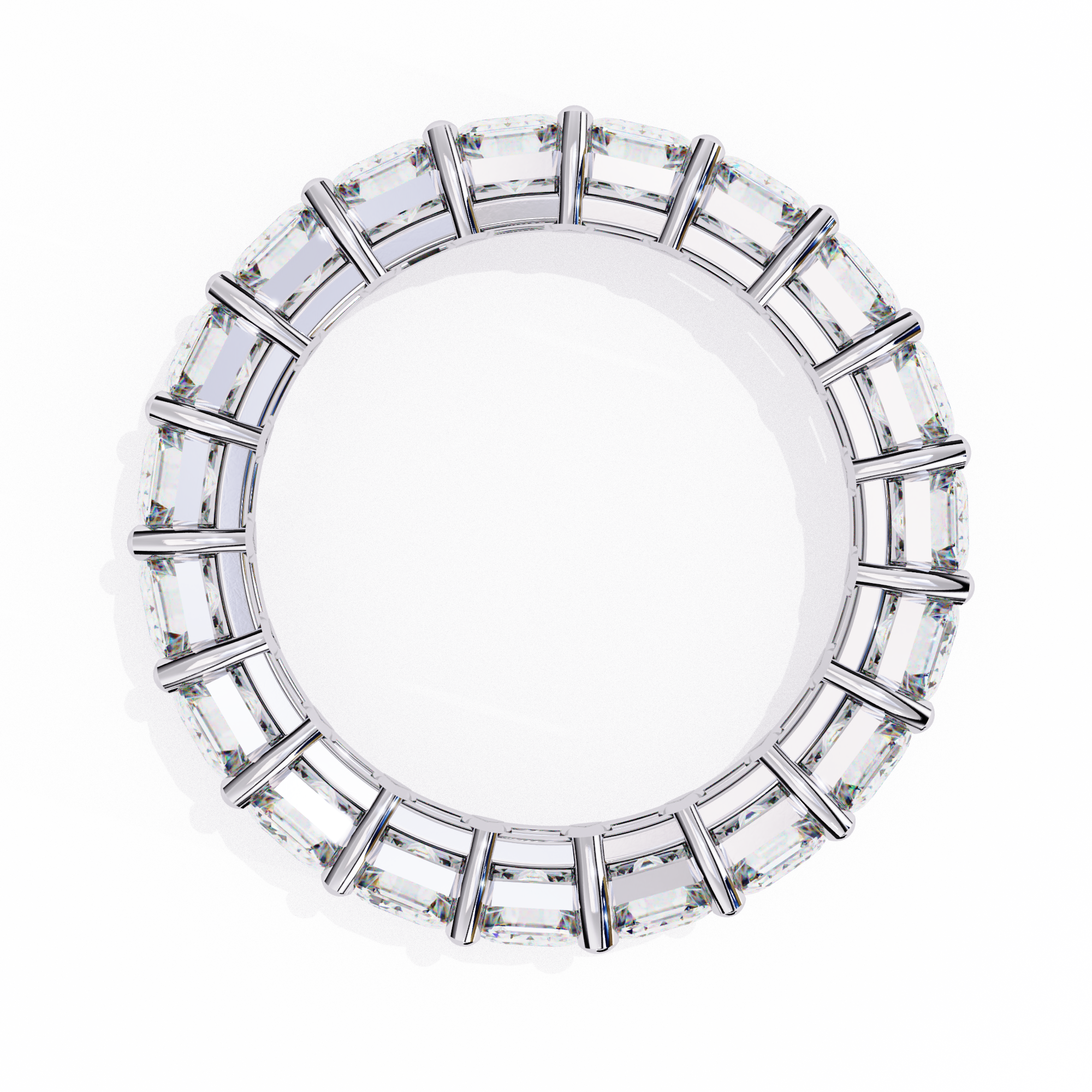 Solitairekart 4.88ct 14K Gold Studded Natural Diamond Band Ring-HI Color, VS-SI Clarity