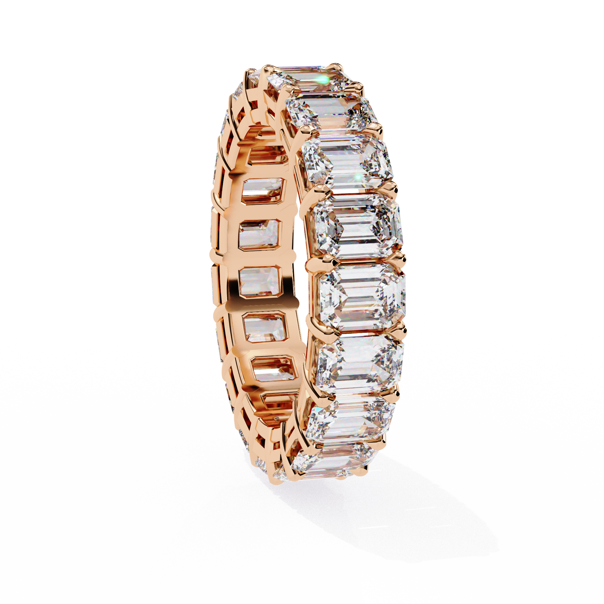 The Emerald Eternity Signature — 4.88 Carat EF/VS Lab Grown Diamond Ring