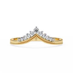 Solitairekart 0.15ct Natural Diamond Regal Tiara Band-GH Color, SI Clarity
